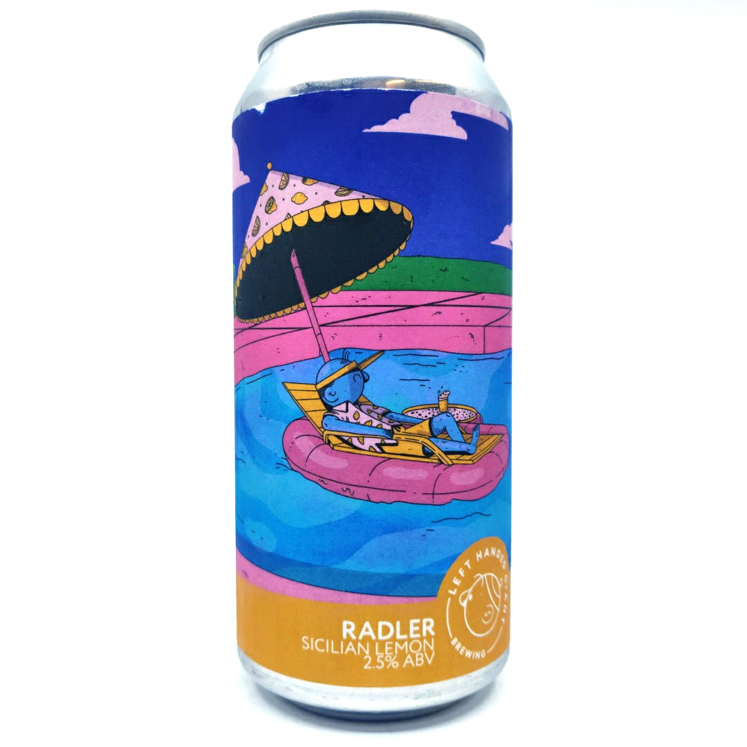 Left Handed Giant Sicilian Lemon Radler 2.5% (440ml can)-Hop Burns & Black