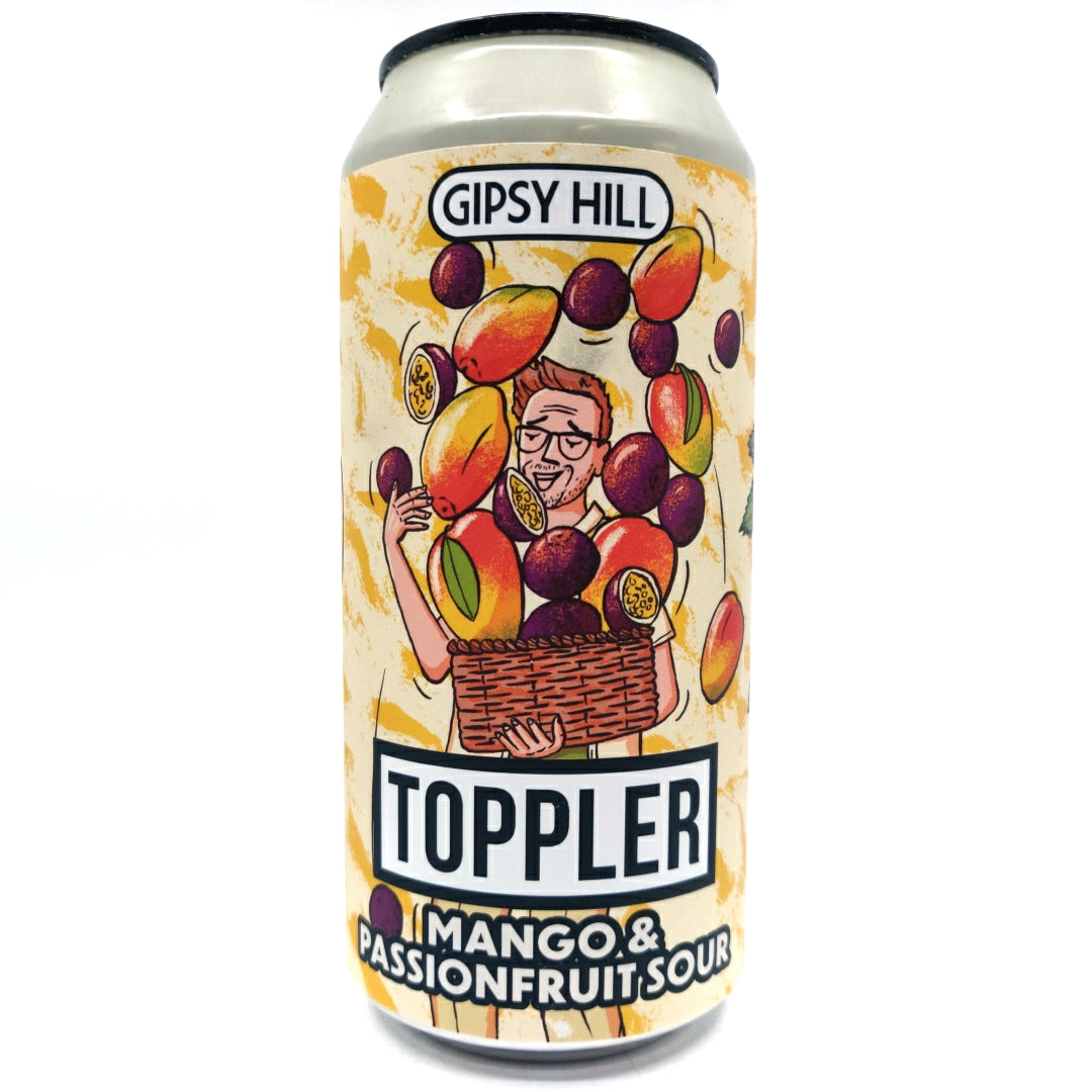 Gipsy Hill Toppler Mango & Passionfruit Sour 3.4% (440ml can)-Hop Burns & Black