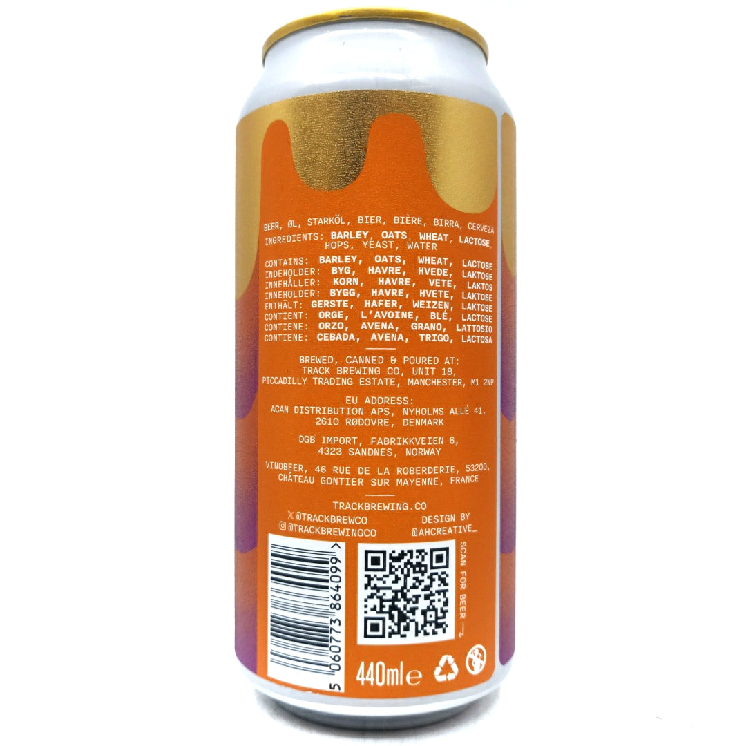 Track Glimmer Gold Top Double IPA 8.4% (440ml can)-Hop Burns & Black