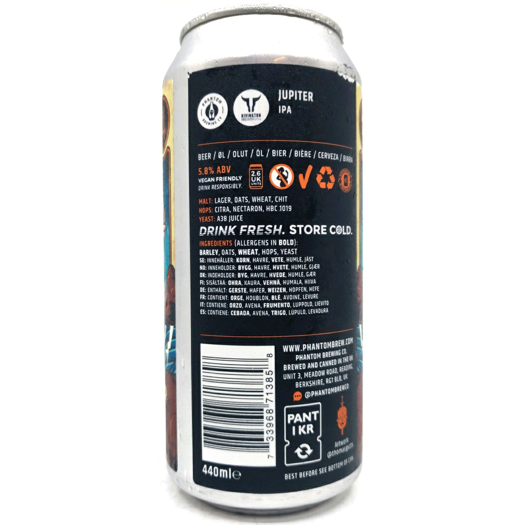 Phantom Brewing Co x Rivington Jupiter IPA 5.8% (440ml can)-Hop Burns & Black