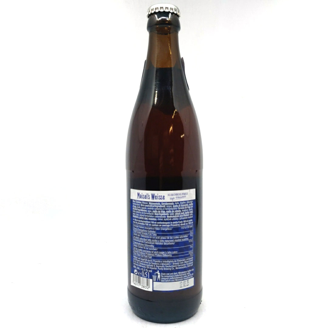 Maisel's Weisse Alcohol-free Wheat Beer 0.5% (500ml)-Hop Burns & Black