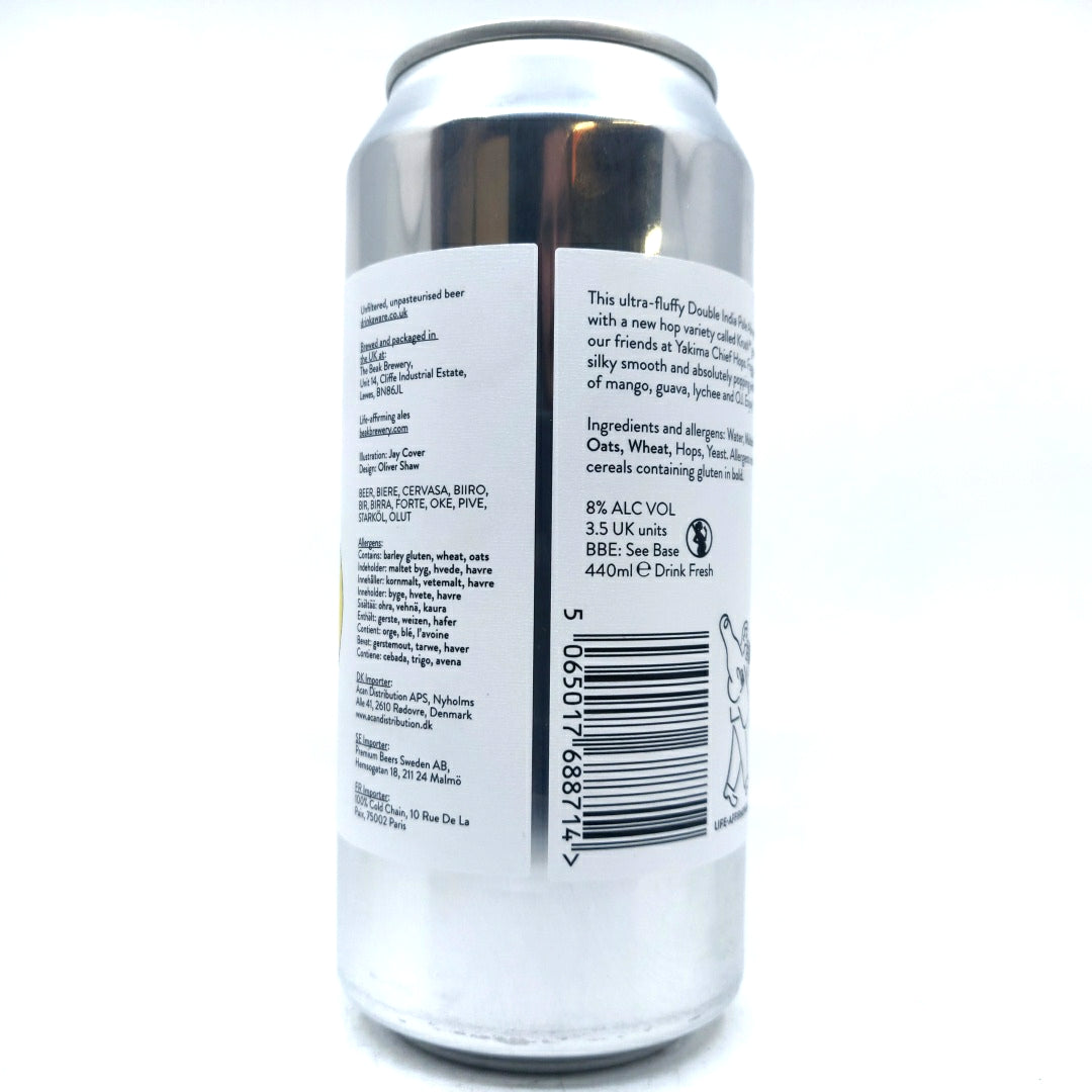 Beak Brewery Kushuns Double IPA 8% (440ml can)-Hop Burns & Black