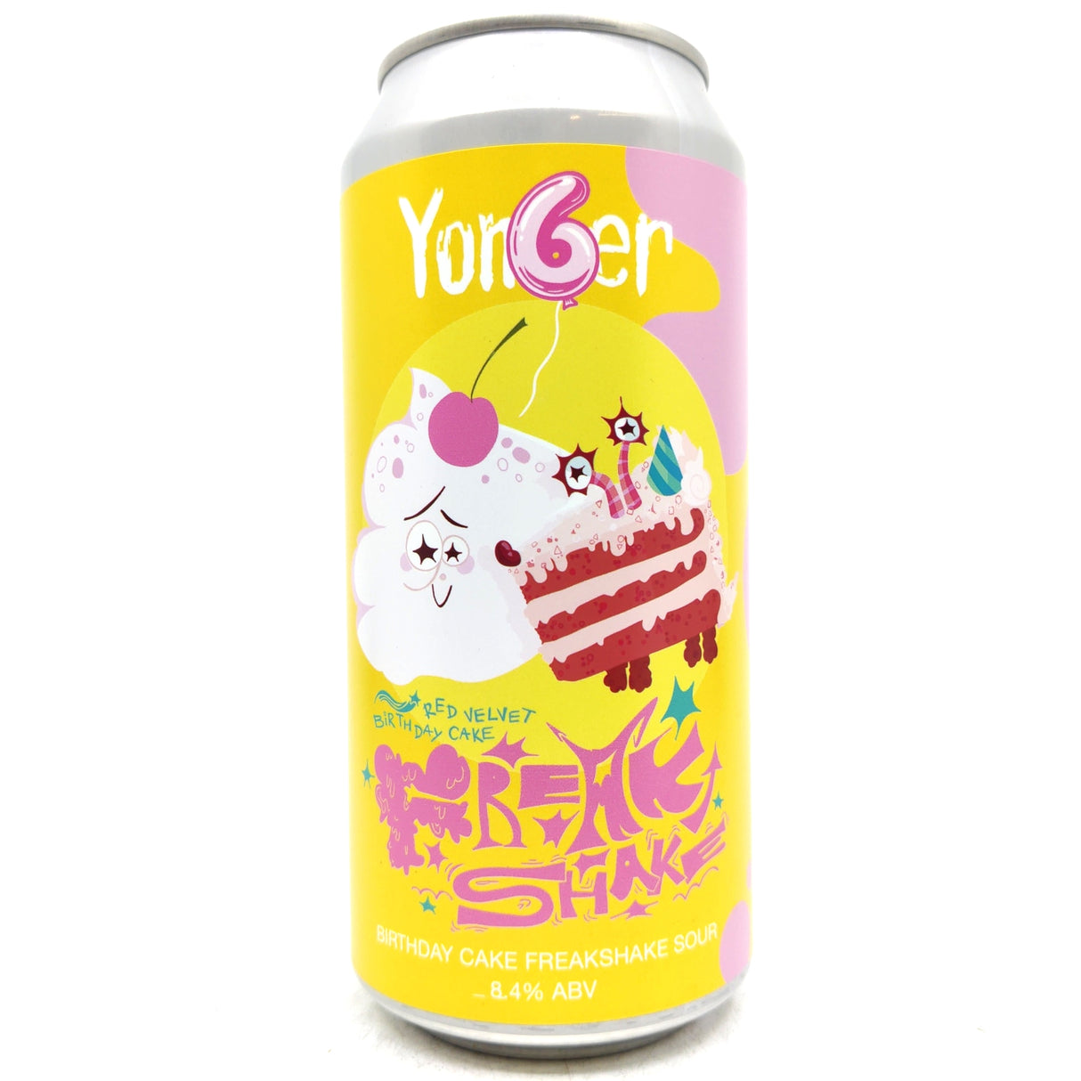 Yonder Red Velvet Birthday Cake Freak Shake Pastry Sour 8.4% (440ml can)-Hop Burns & Black
