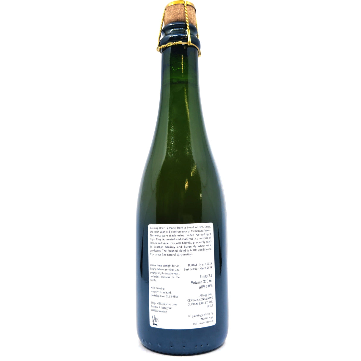 Mills Brewing Running Beer 5.8% (375ml)-Hop Burns & Black