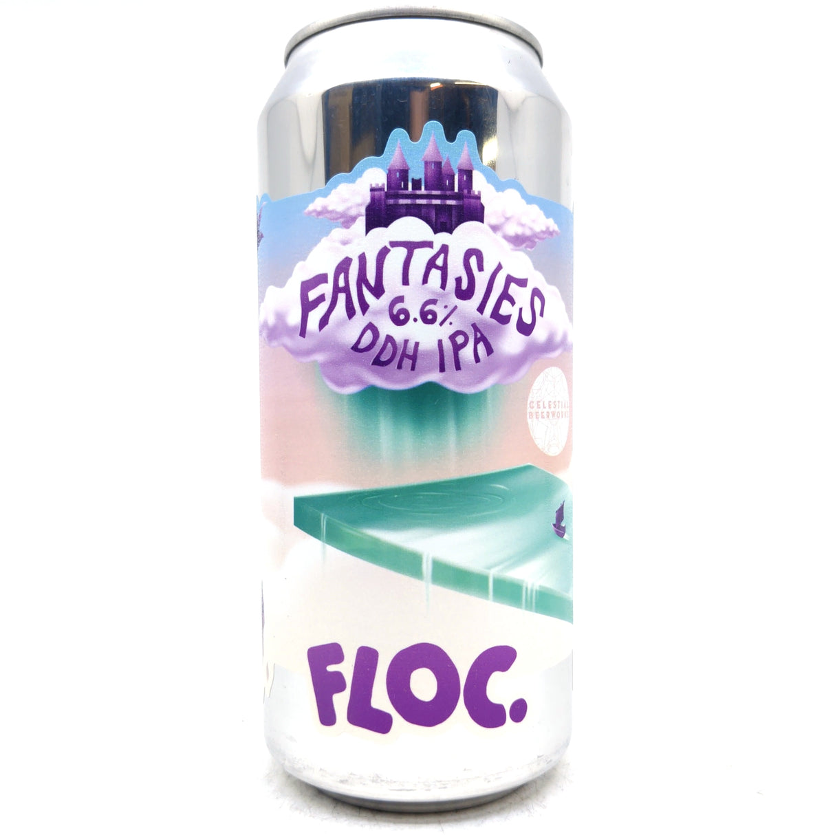 Floc Brewing x Celestial Beerworks Fantasies IPA 6.6% (440ml can)-Hop Burns & Black