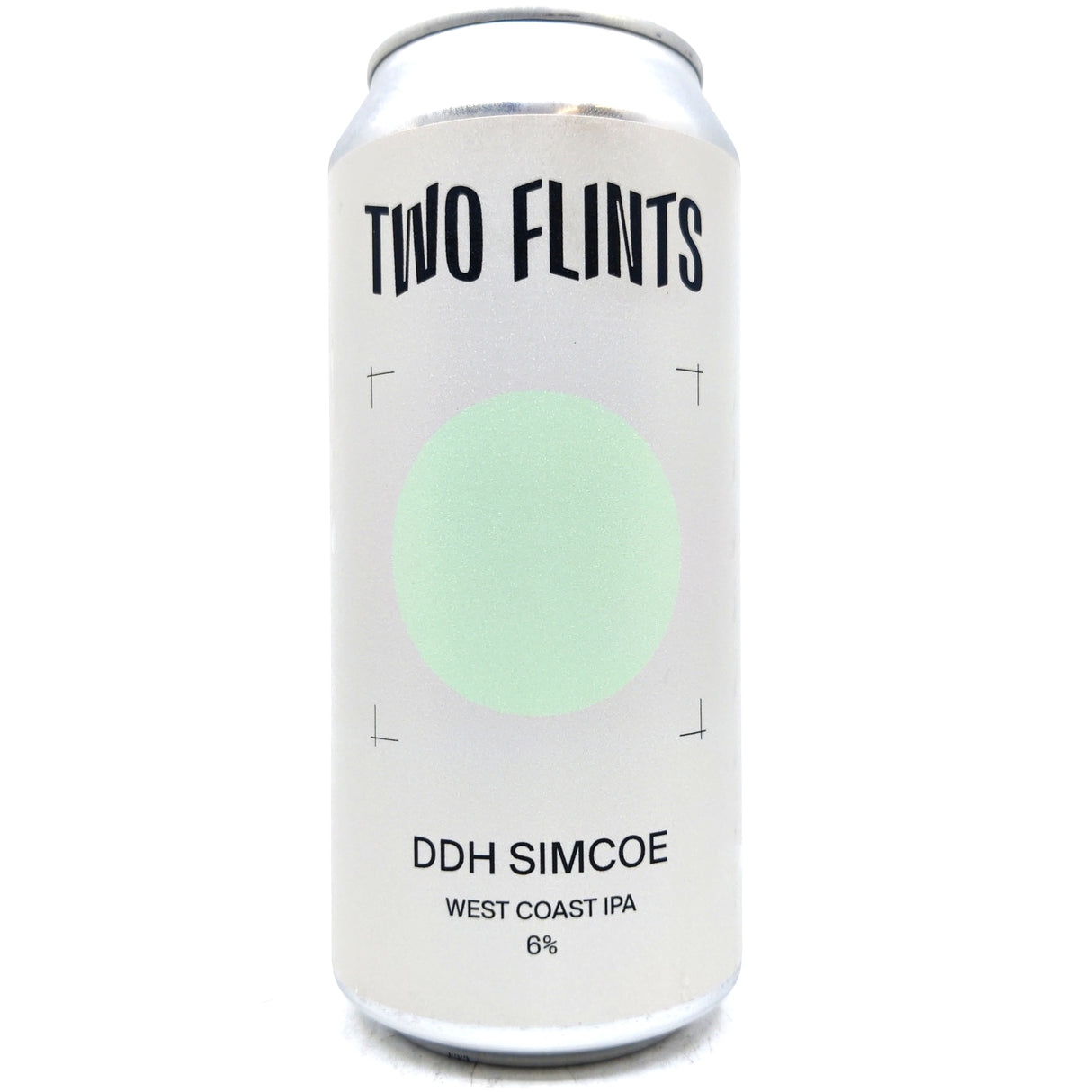 Two Flints DDH Simcoe West Coast IPA 6% (440ml can)-Hop Burns & Black