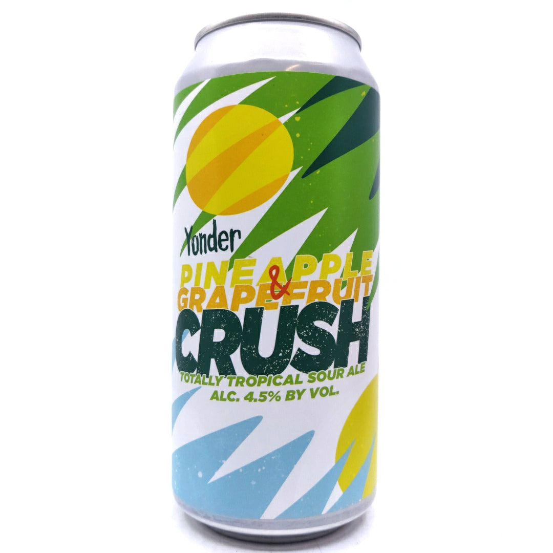 Yonder Pineapple & Grapefruit Crush Sour Ale 4.5% (440ml can)-Hop Burns & Black