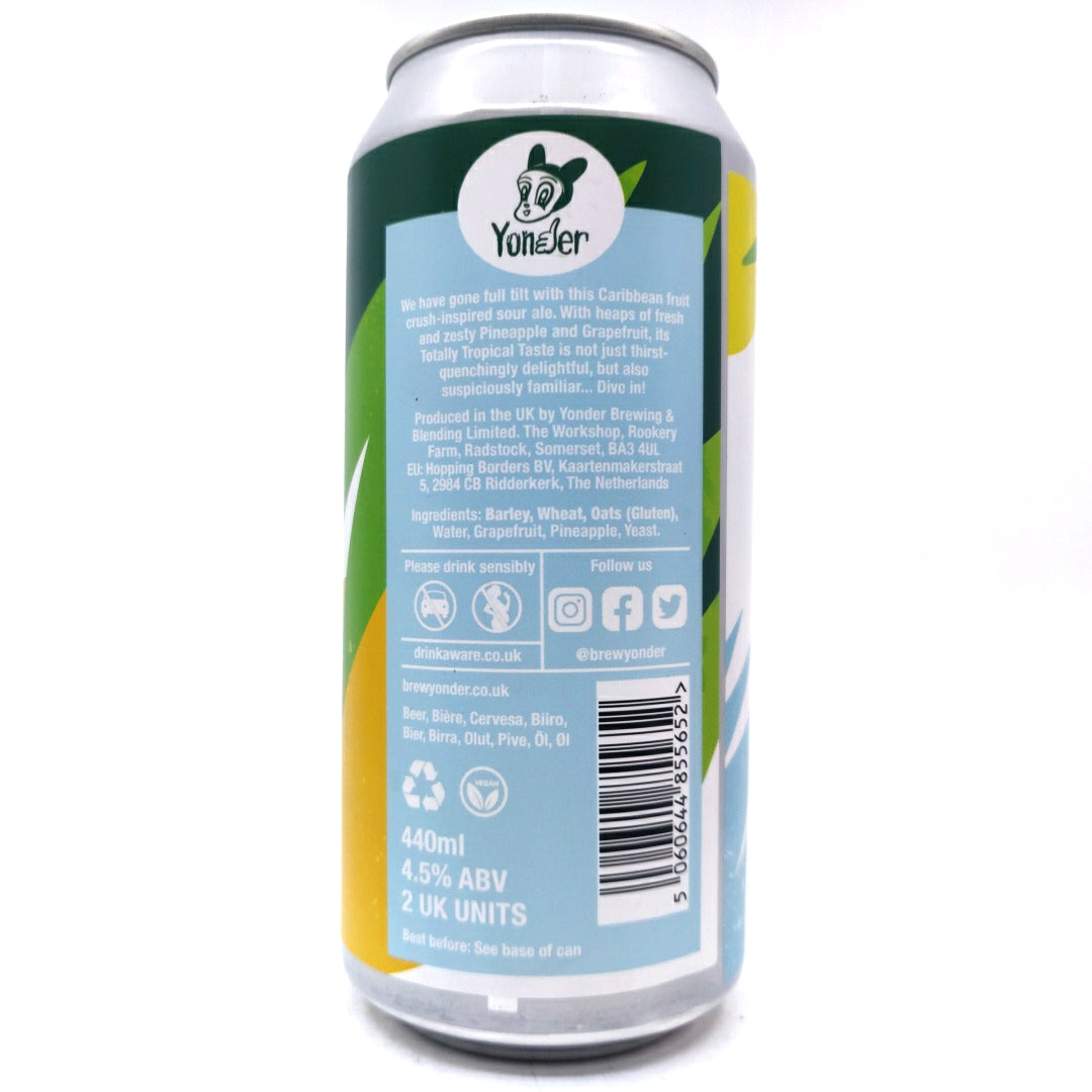 Yonder Pineapple & Grapefruit Crush Sour Ale 4.5% (440ml can)-Hop Burns & Black