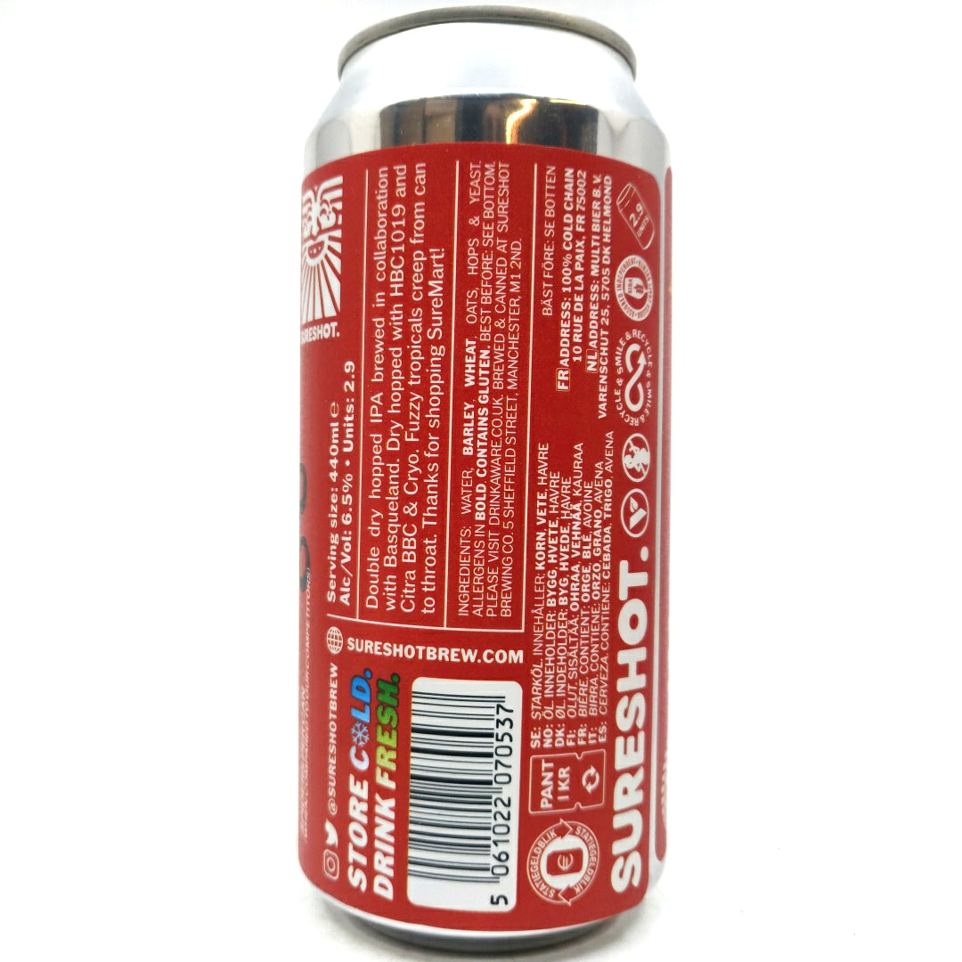 Sureshot x Basqueland Simply Does Not Contain Spiders IPA 6.5% (440ml can)-Hop Burns & Black