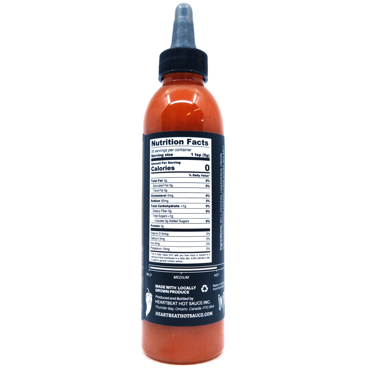 Heartbeat x In Flames 'Touch of Red' - Xtra Hot Red Habanero Hot Sauce (177ml)-Hop Burns & Black