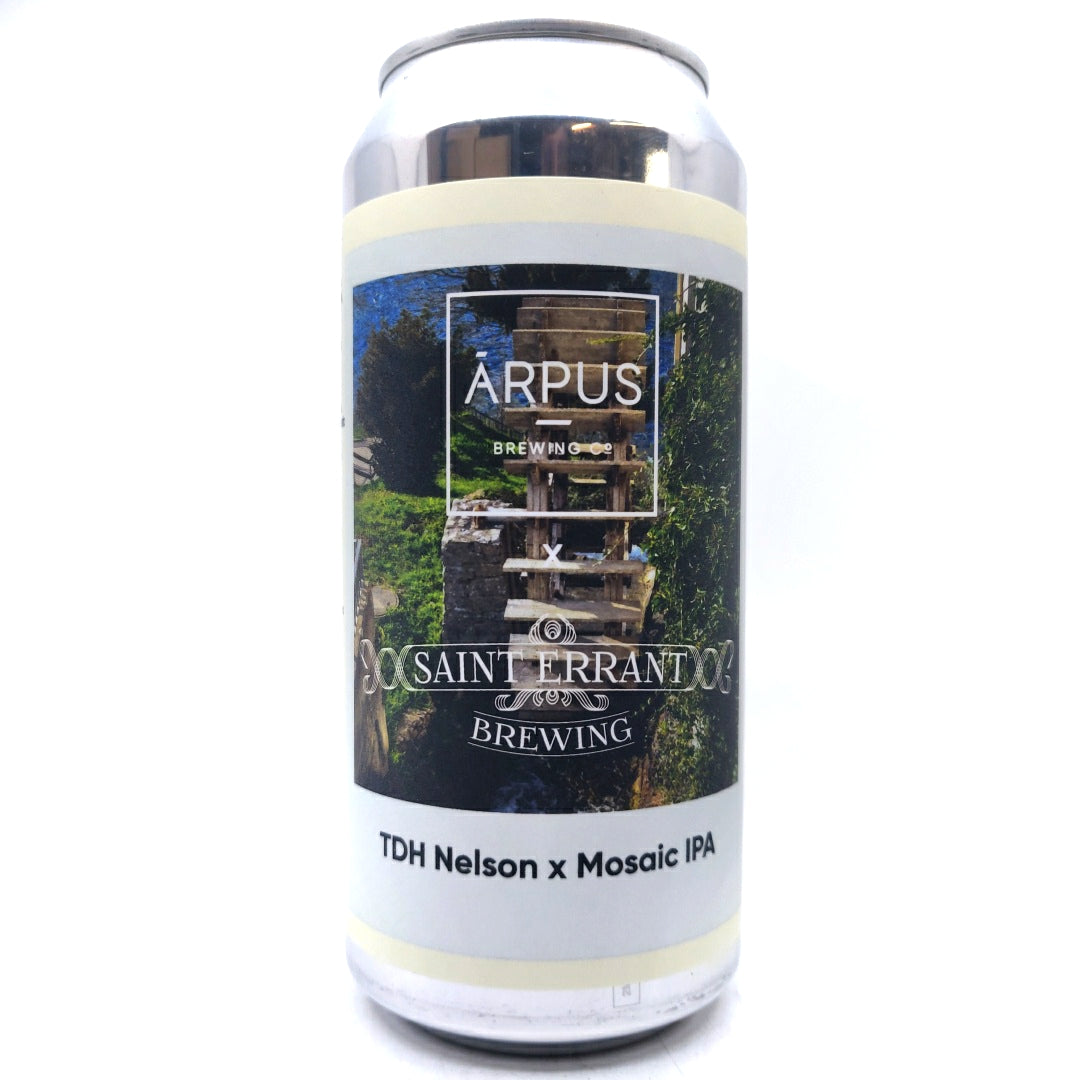 Arpus x Saint Errant Brewing TDH Nelson x Mosaic IPA 6.5% (440ml can)-Hop Burns & Black