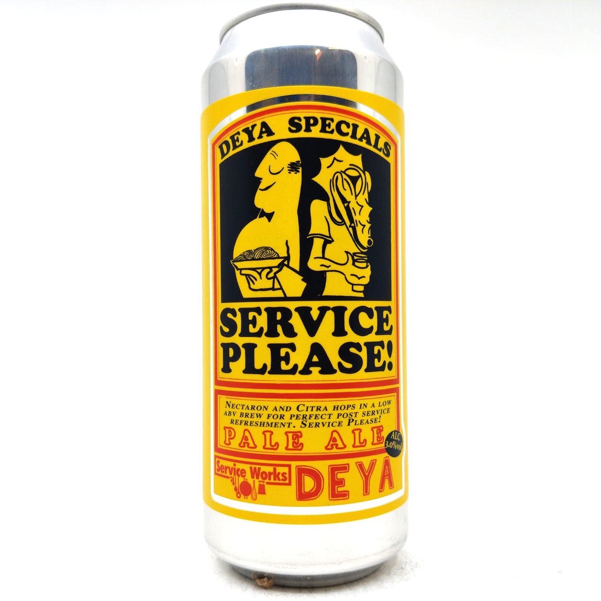 DEYA Service Please Table Beer 3% (500ml can)-Hop Burns & Black