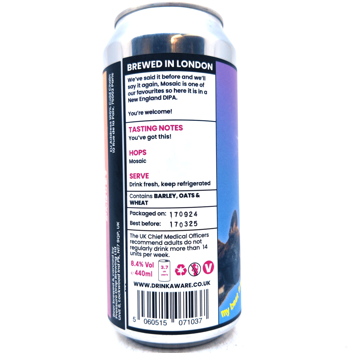 Pressure Drop Welcome To The Internet DIPA 8.5% (440ml can)-Hop Burns & Black