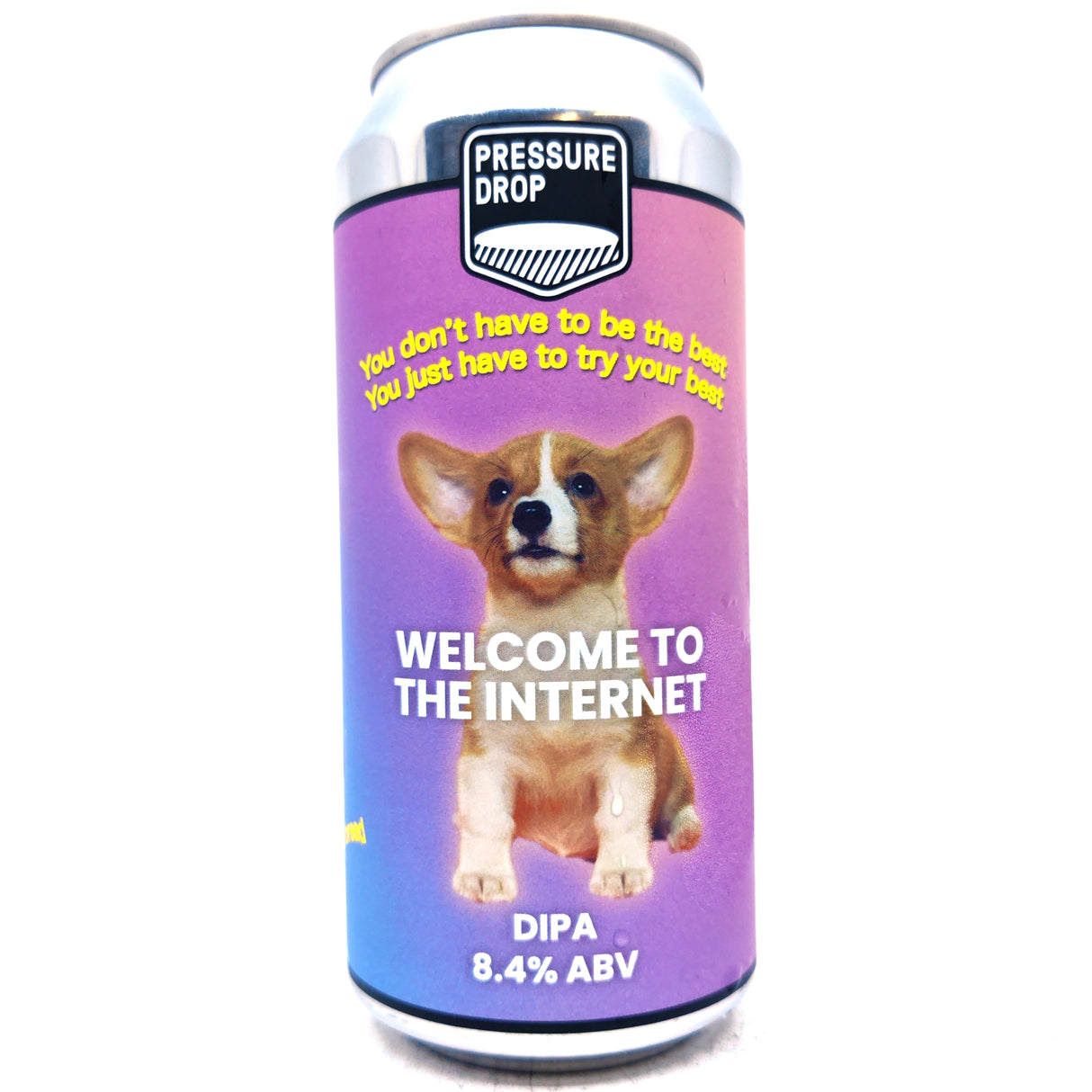 Pressure Drop Welcome To The Internet DIPA 8.5% (440ml can)-Hop Burns & Black