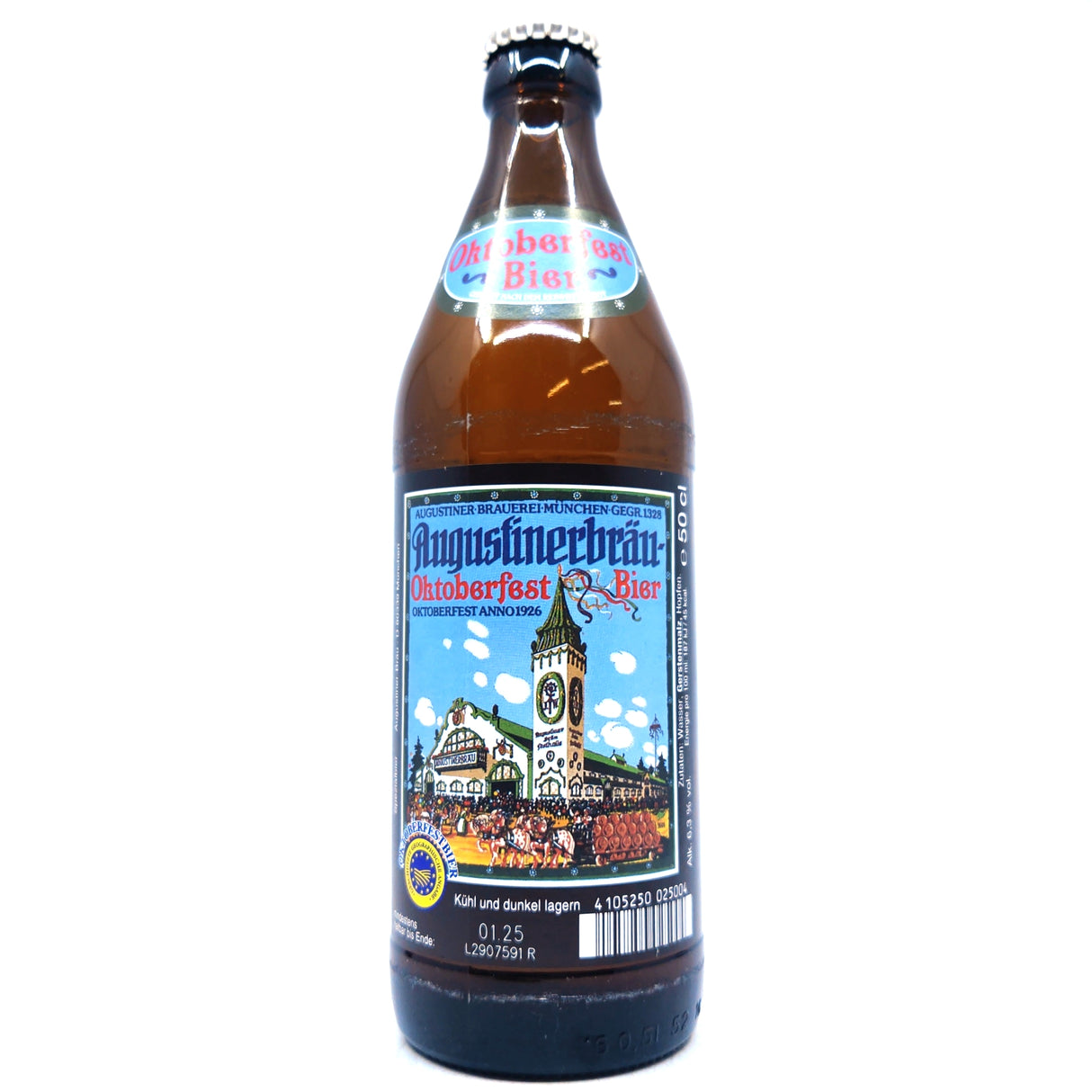 Augustiner Oktoberfest Lager 6.3% (500ml)-Hop Burns & Black