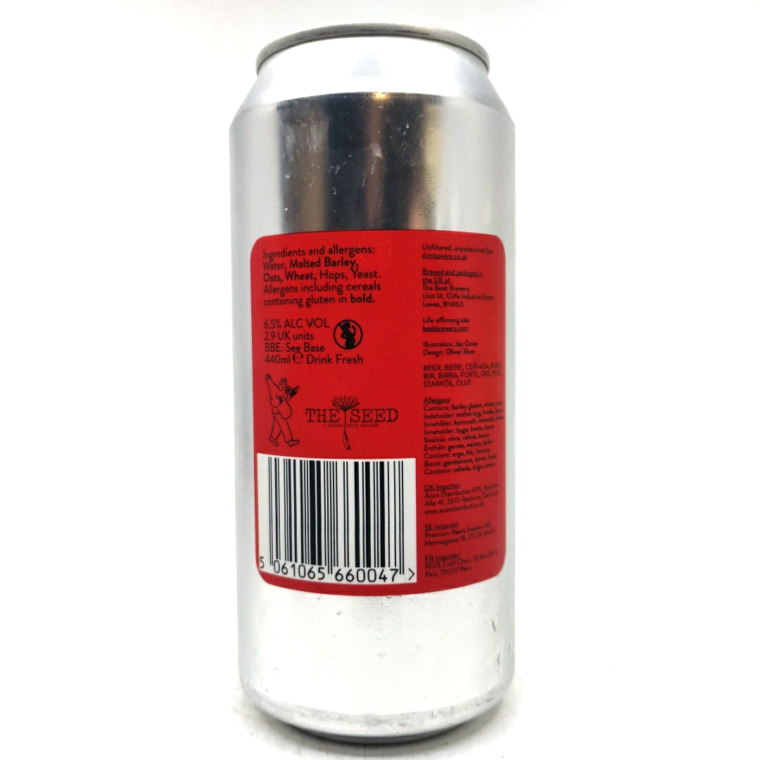 Beak x The Seed Stones IPA 6.5% (440ml can)-Hop Burns & Black