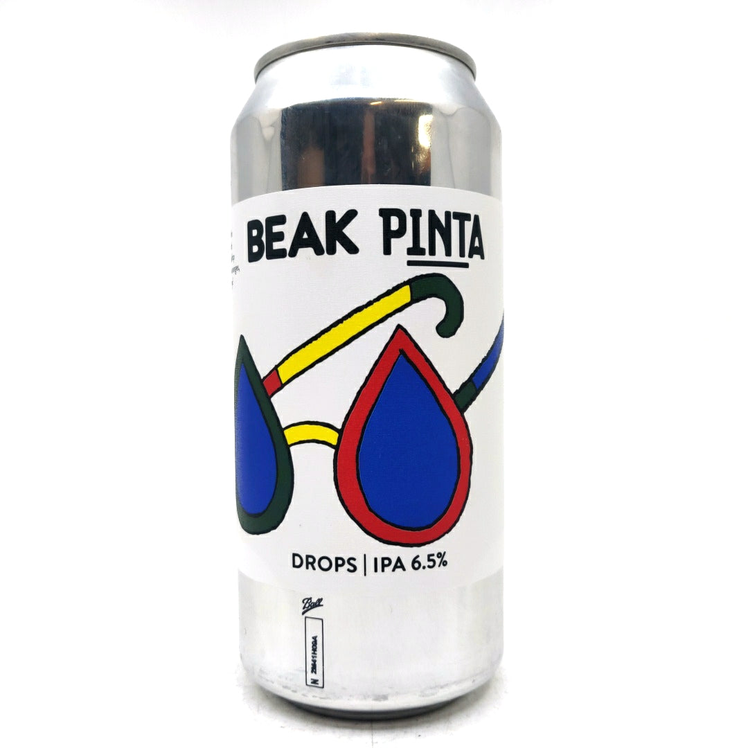 Beak x Pinta Drops IPA 6.5% (440ml can)-Hop Burns & Black
