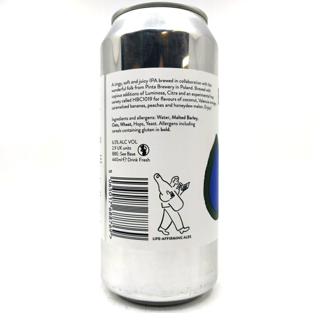 Beak x Pinta Drops IPA 6.5% (440ml can)-Hop Burns & Black