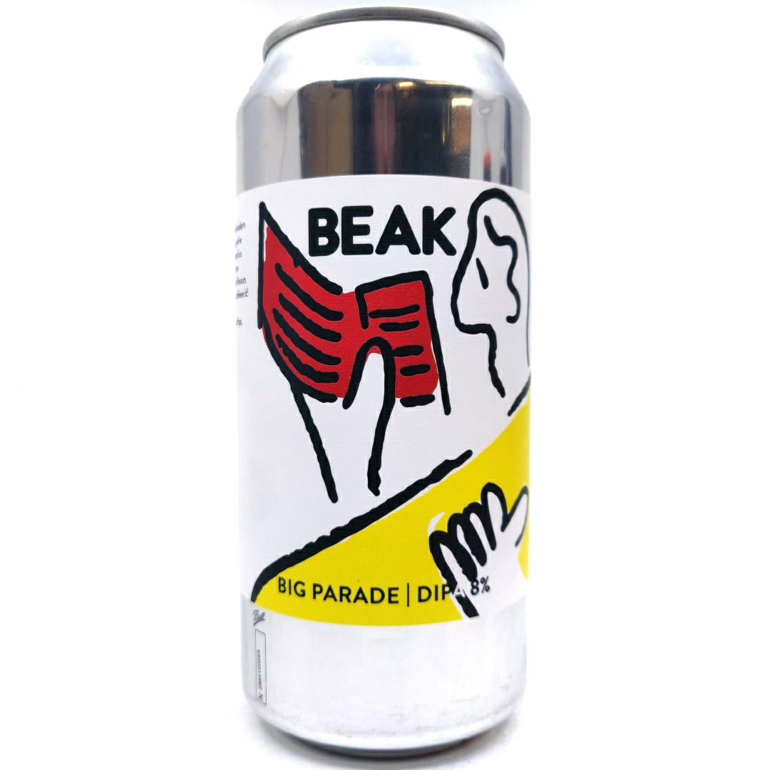 Beak Brewery Big Parade Double IPA 8% (440ml can)-Hop Burns & Black