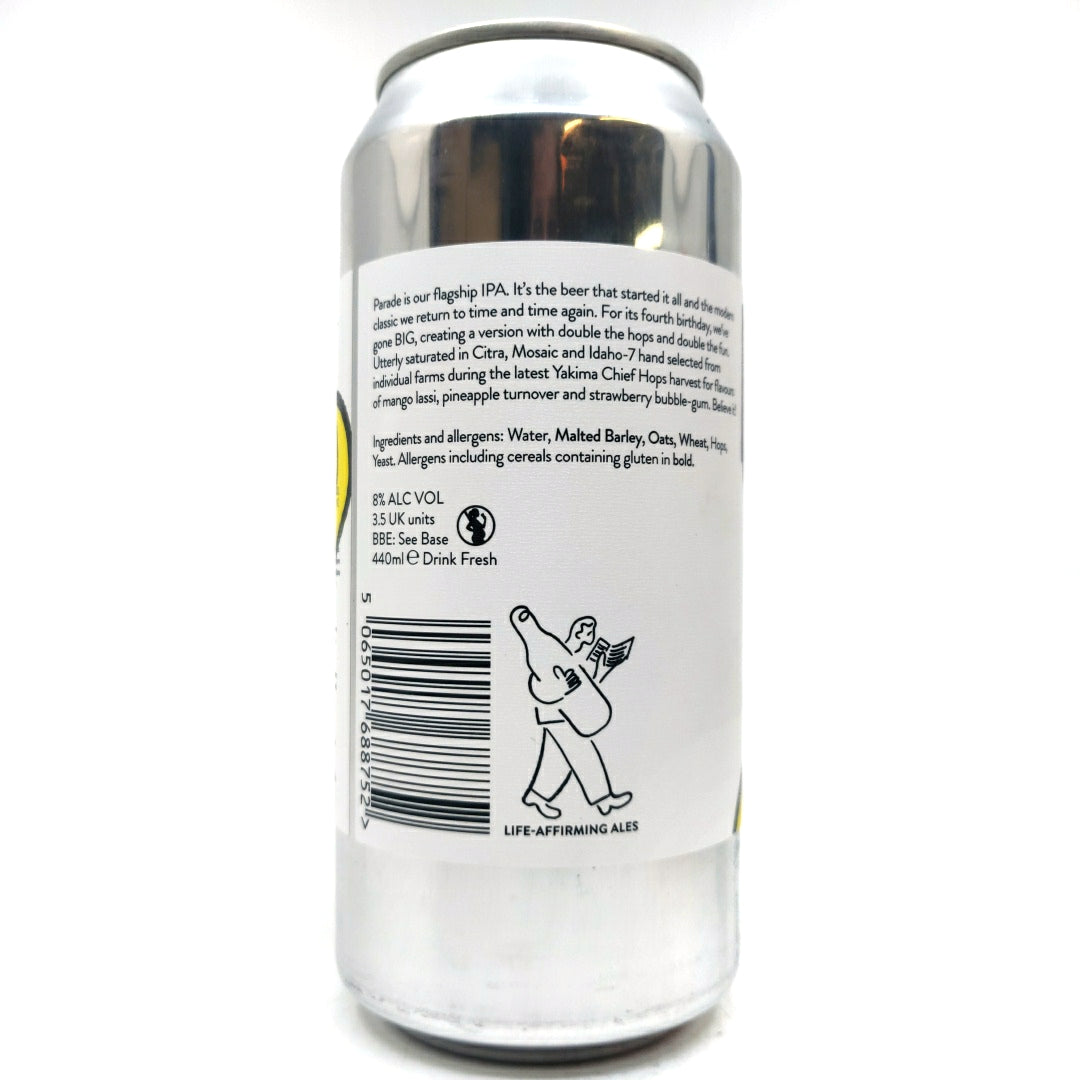 Beak Brewery Big Parade Double IPA 8% (440ml can)-Hop Burns & Black