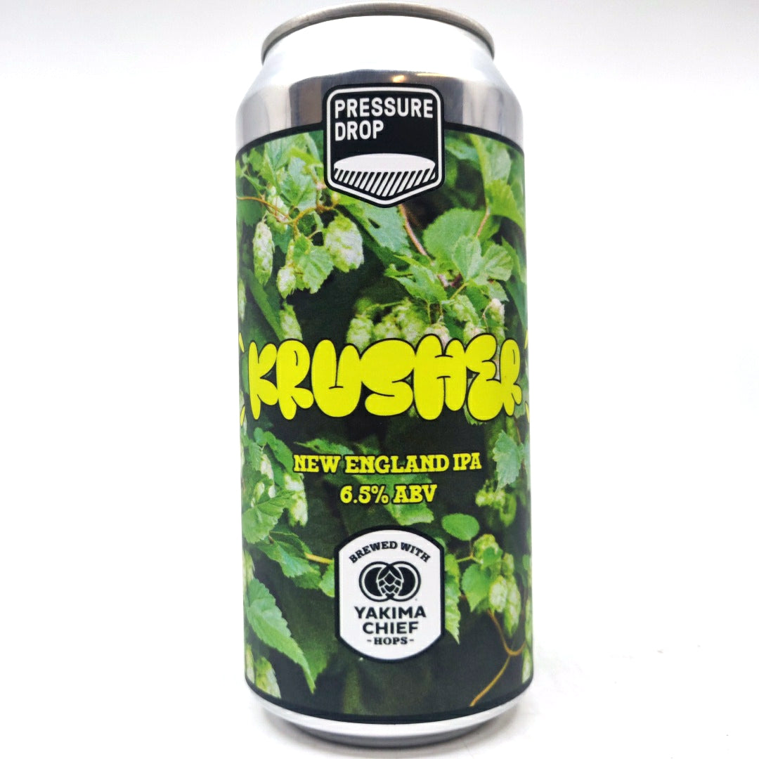 Pressure Drop Krusher New England IPA 6.5% (440ml can)-Hop Burns & Black