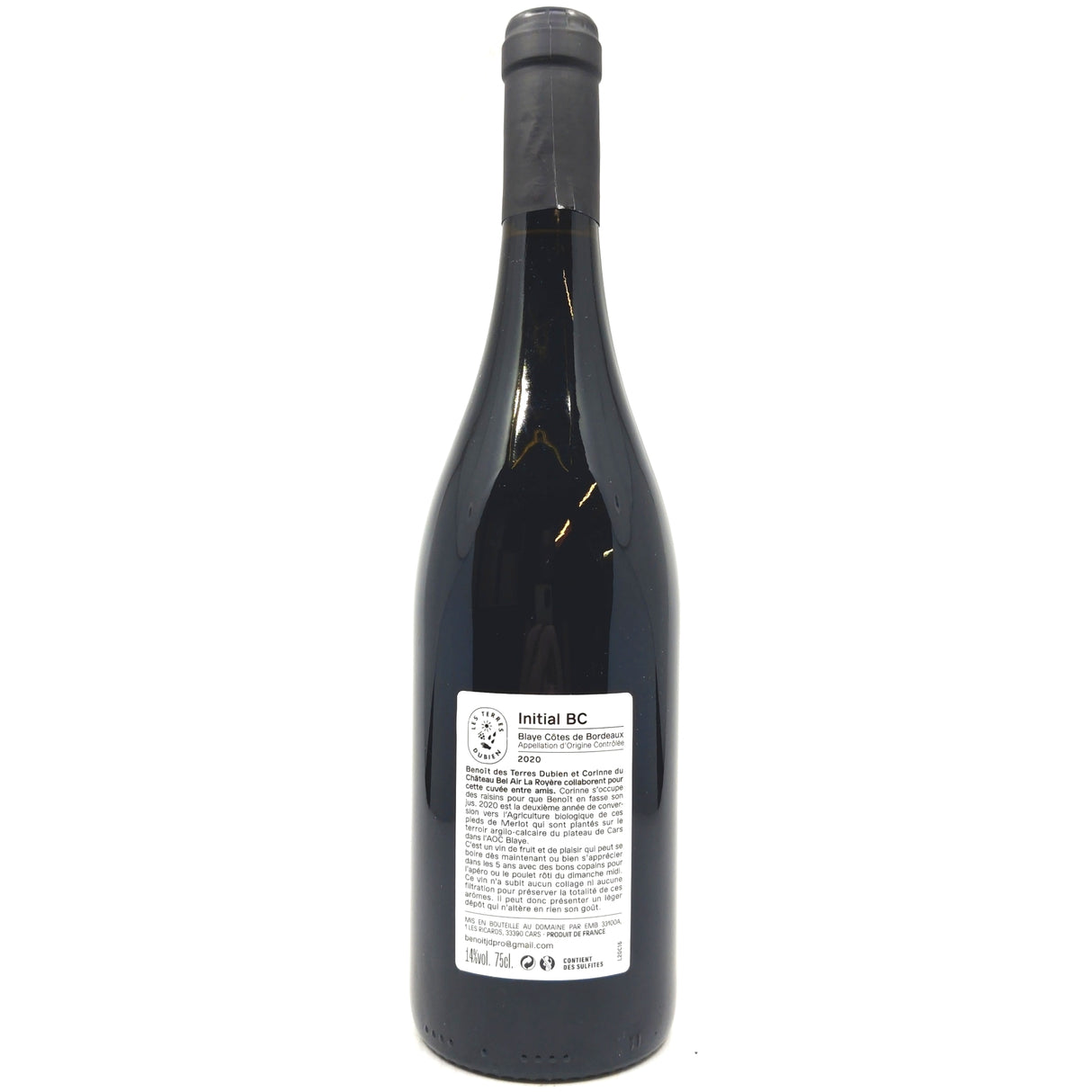 Les Terres Dubien Initial BC 2021 14% (750ml)-Hop Burns & Black