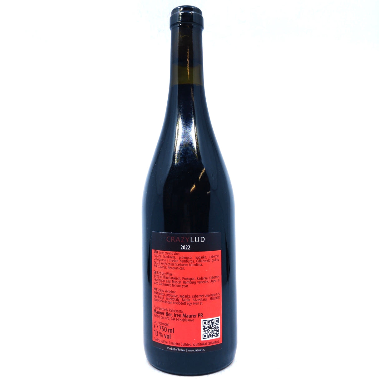 Maurer Oszkar Crazy Lud Red 2022 13% (750ml)-Hop Burns & Black