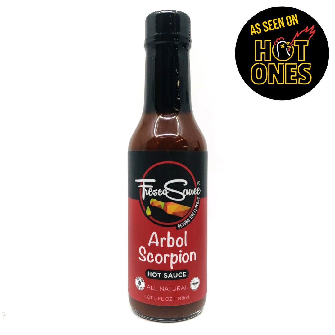 Fresco Arbol Scorpion Hot Sauce (148ml)-Hop Burns & Black