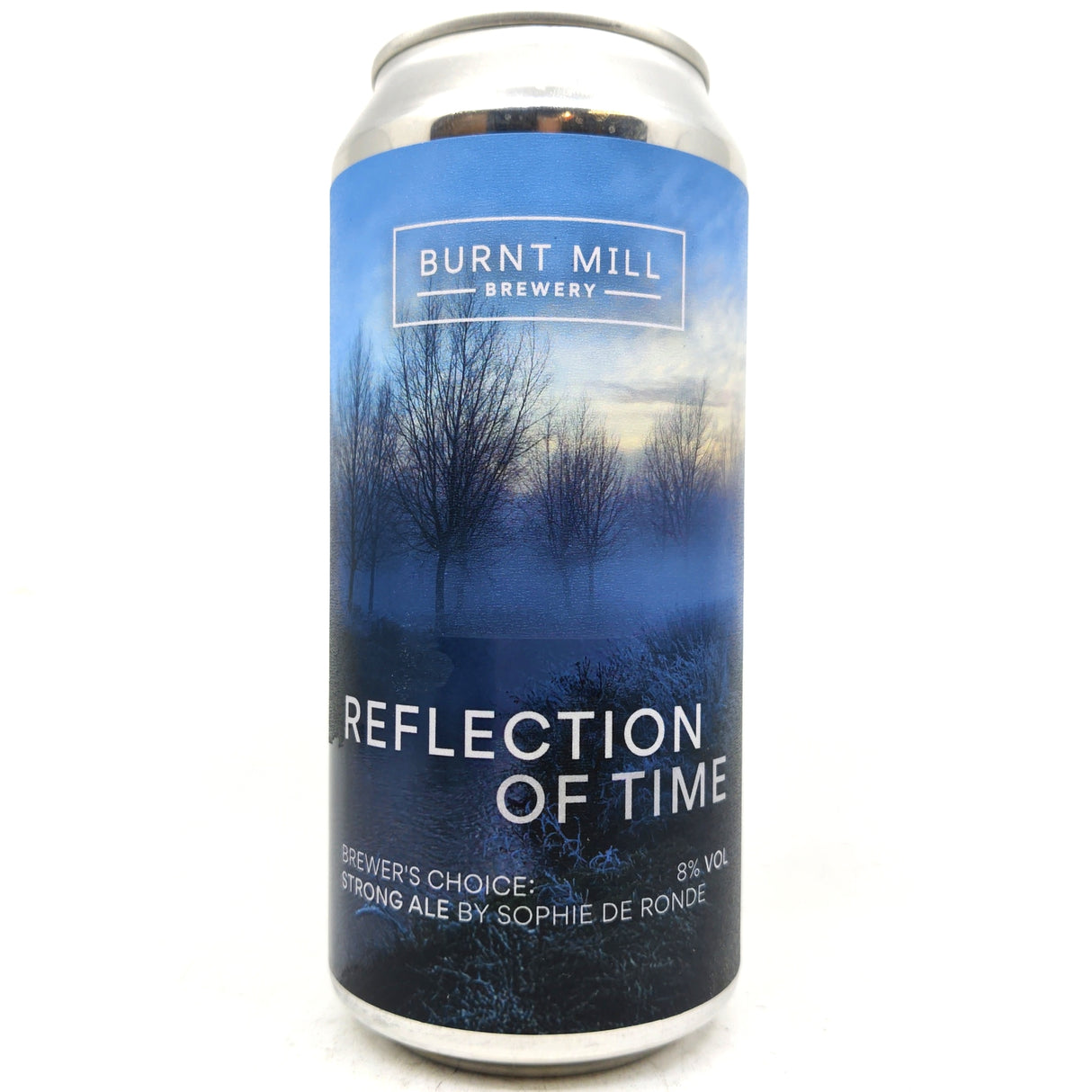 Burnt Mill Reflection of Time Strong Ale 8% (440ml can)-Hop Burns & Black