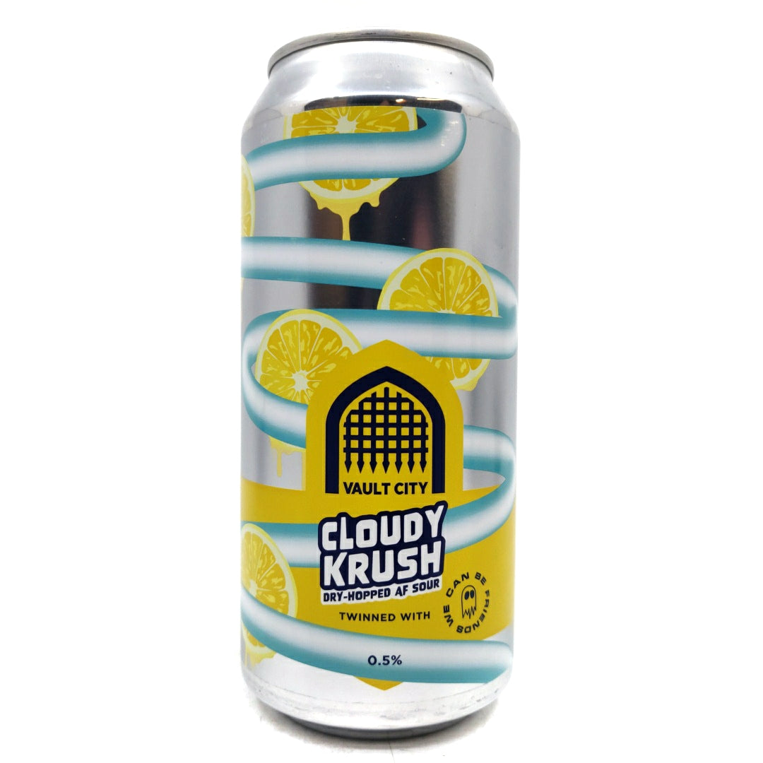 Vault City x We Can Be Friends Cloudy Krush Alcohol Free Sour 0.5% (440ml can)-Hop Burns & Black