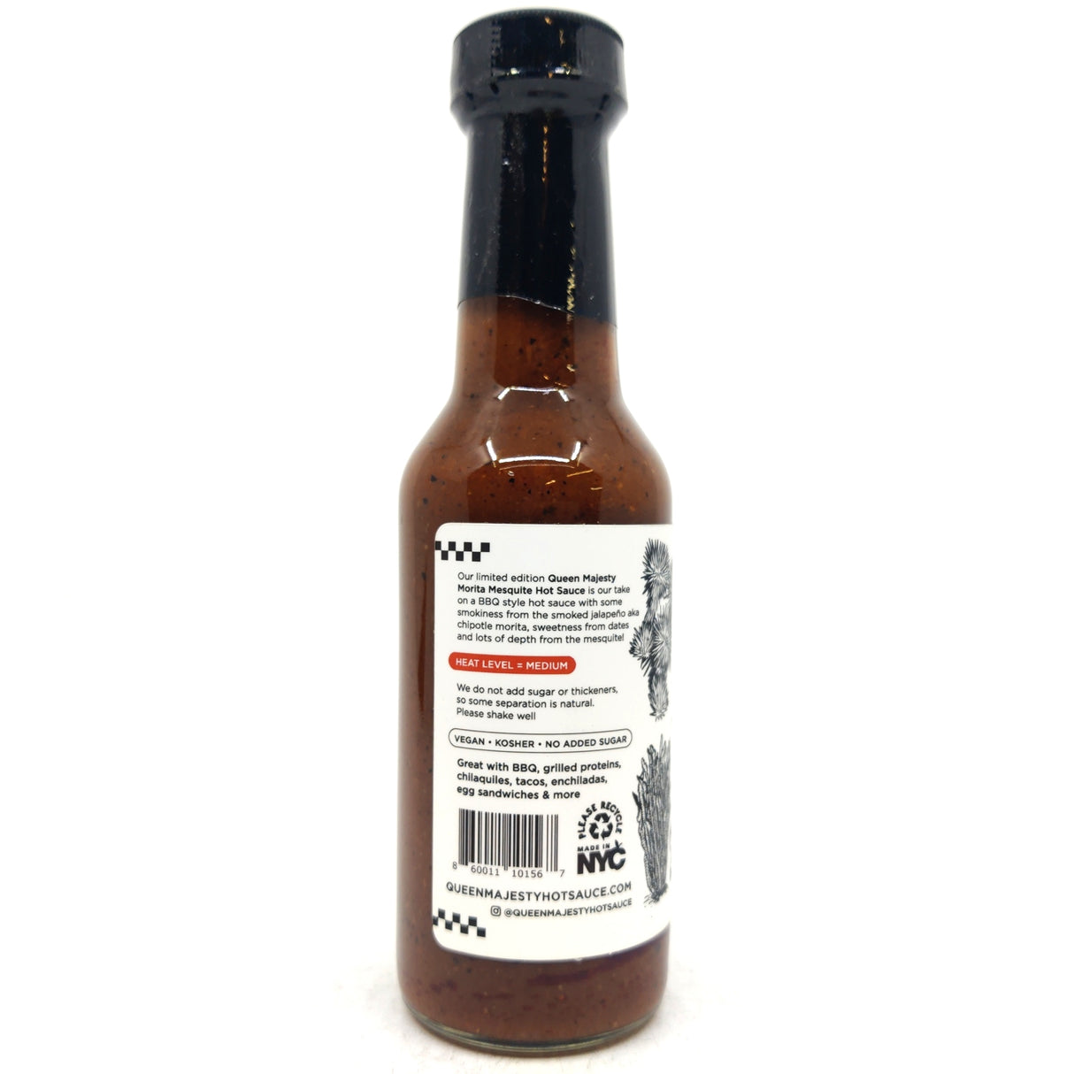 Queen Majesty Limited Edition Morita Mesquite Hot Sauce (147ml)-Hop Burns & Black