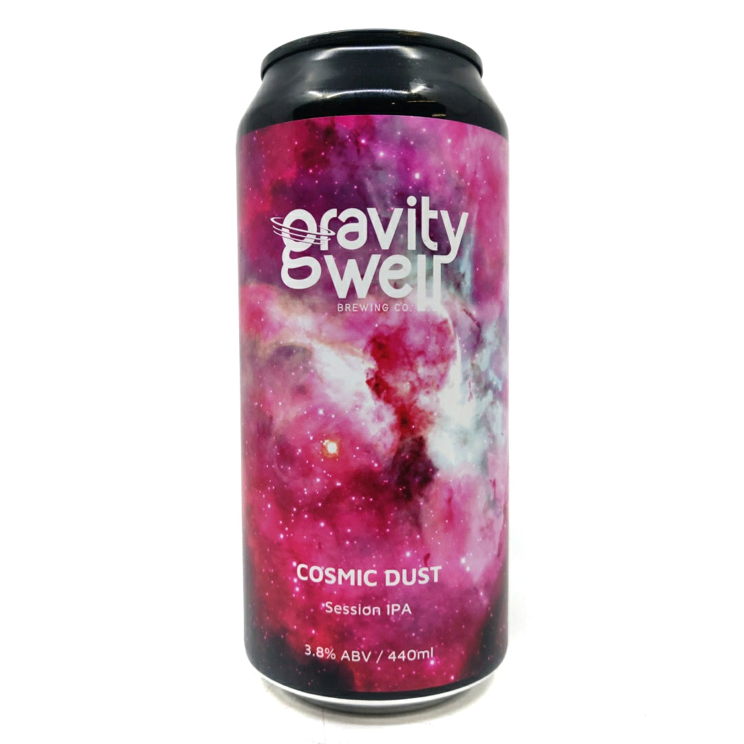 Gravity Well Cosmic Dust Session IPA 3.8% (440ml can)-Hop Burns & Black