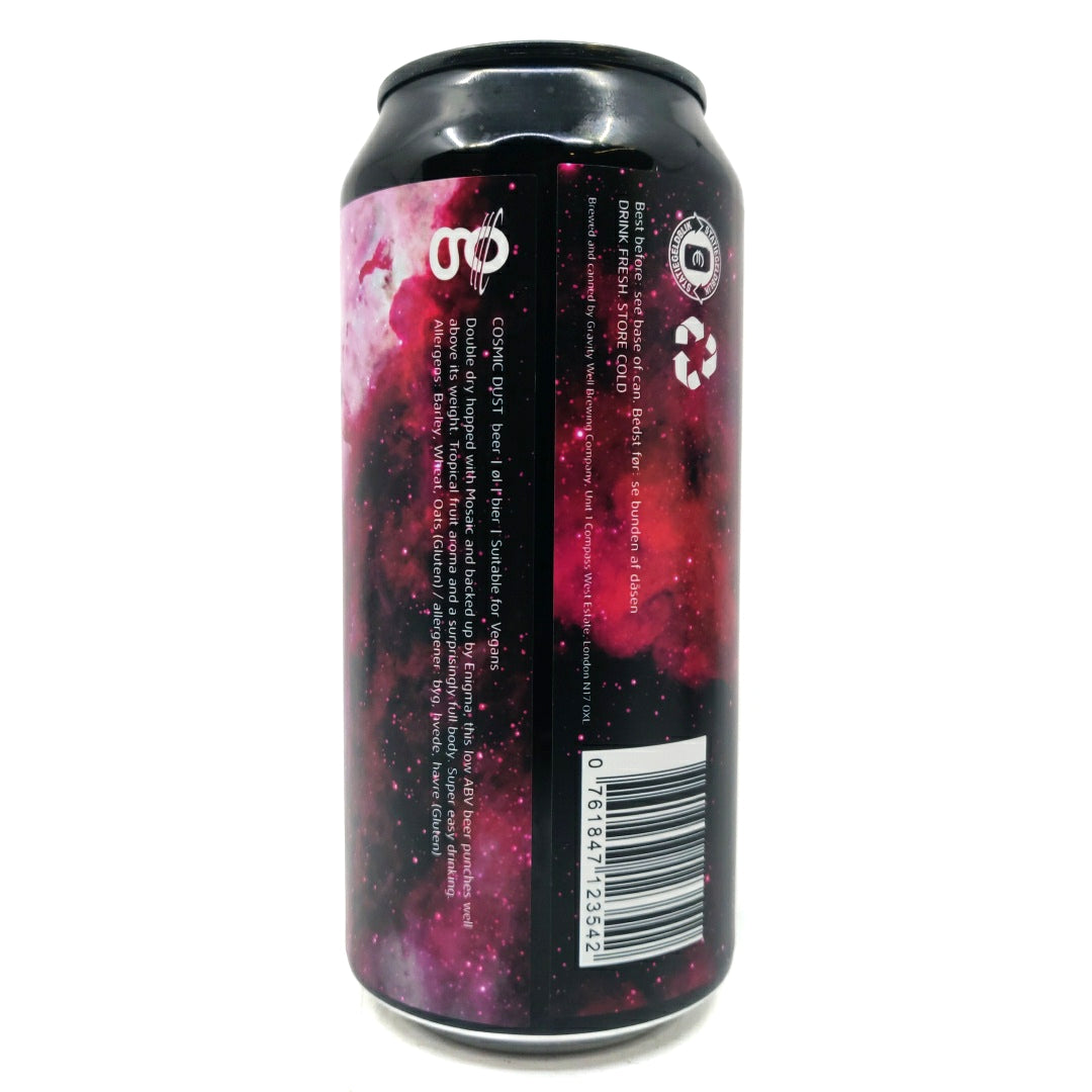 Gravity Well Cosmic Dust Session IPA 3.8% (440ml can)-Hop Burns & Black