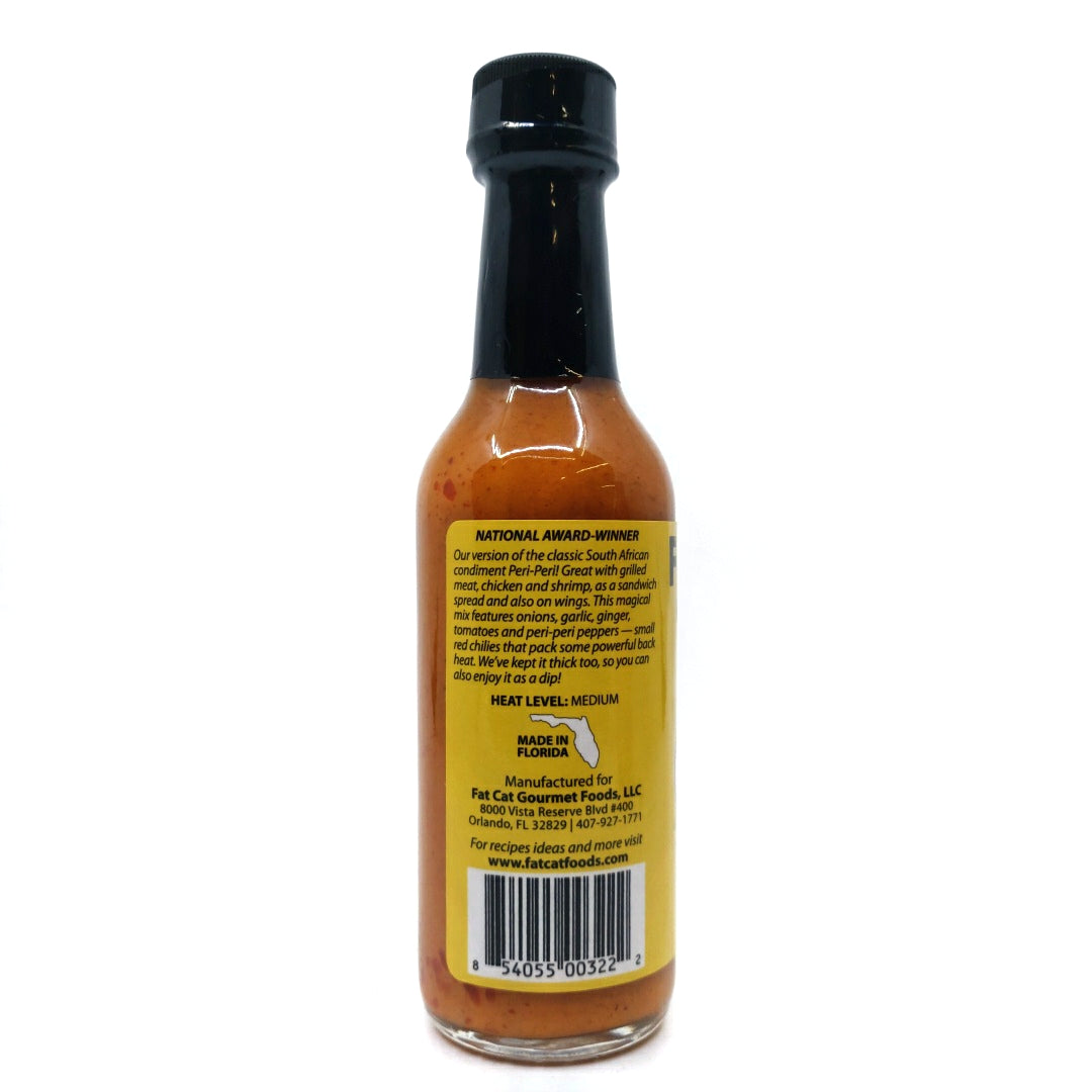 Fat Cat Purry-Purry Sauce Peri-Peri Style Hot Sauce (148ml)-Hop Burns & Black