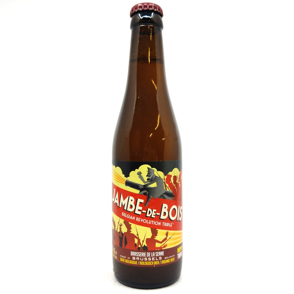 Brasserie de la Senne Jambe-de-Bois Tripel 8% (330ml)-Hop Burns & Black