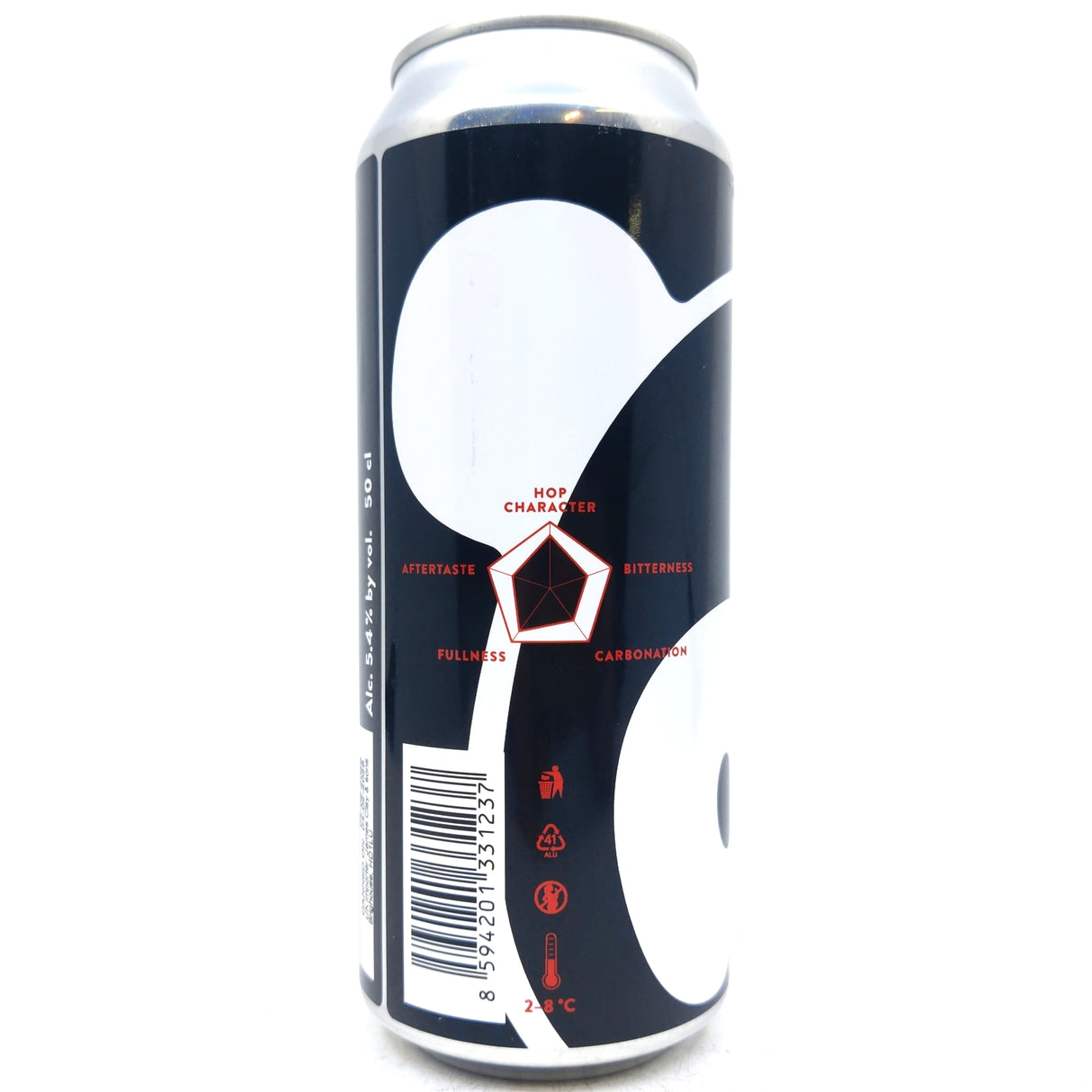 Vinohradsky Pivovar Black Panda Czech Dark Lager 5.4% (500ml can)-Hop Burns & Black