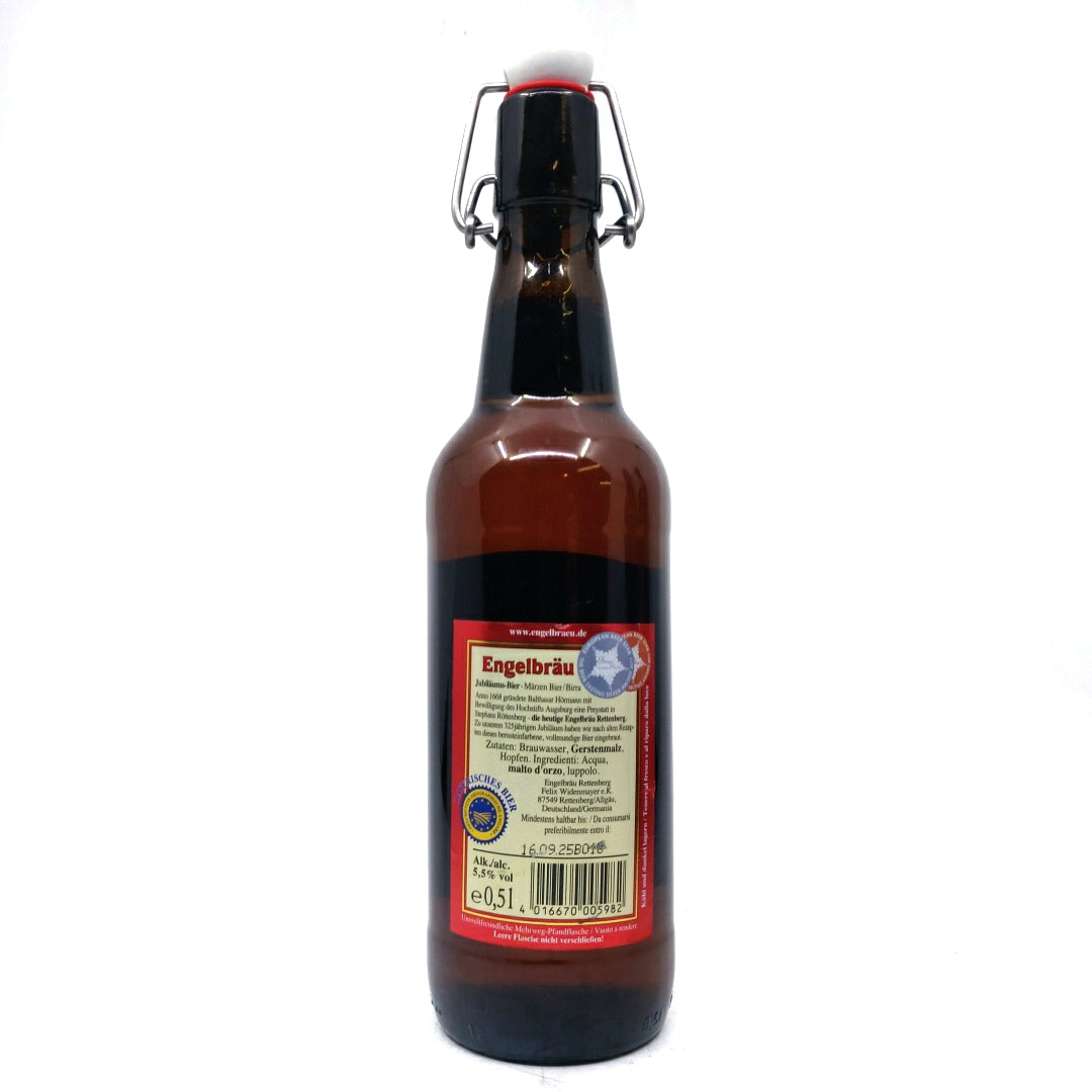 Engelbrau Jubiläumsbier Lager 5.5% (500ml)-Hop Burns & Black