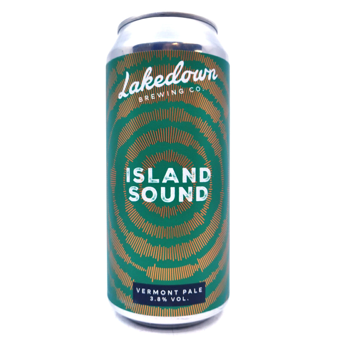 Lakedown Island Sound Vermont Pale Ale 3.8% (440ml can)-Hop Burns & Black