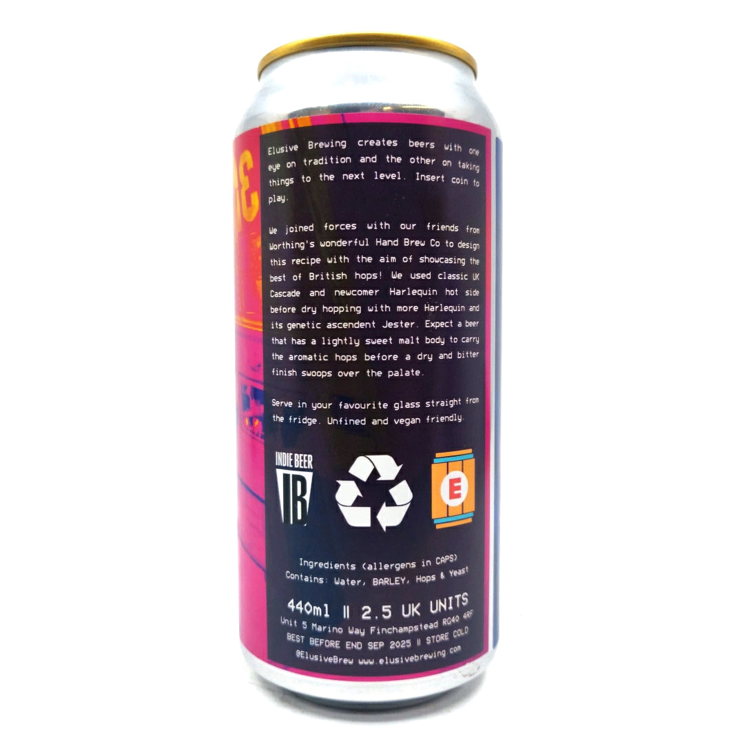 Elusive Brewing x Hand Brew Co Handheld English IPA 5.6% (440ml can)-Hop Burns & Black