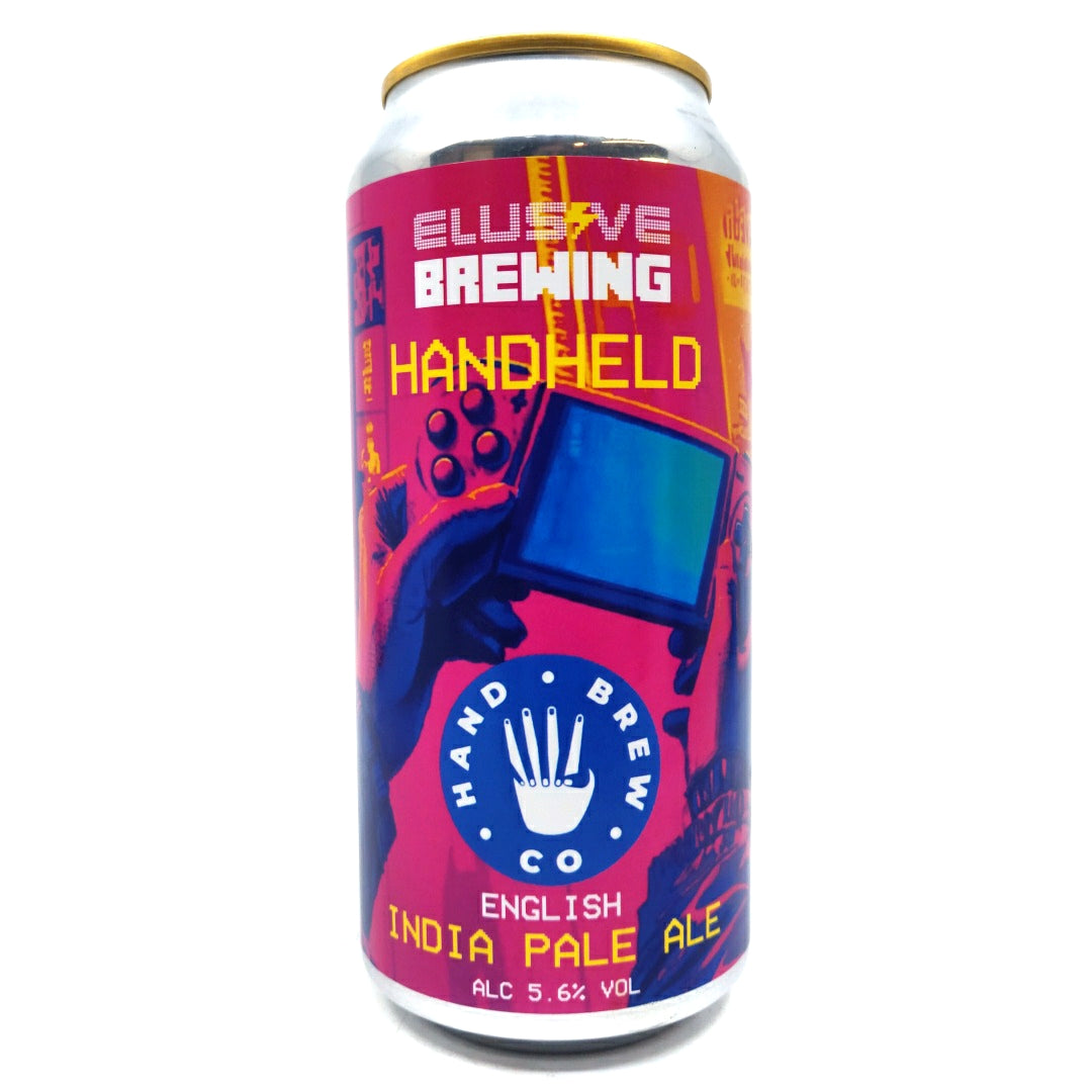 Elusive Brewing x Hand Brew Co Handheld English IPA 5.6% (440ml can)-Hop Burns & Black