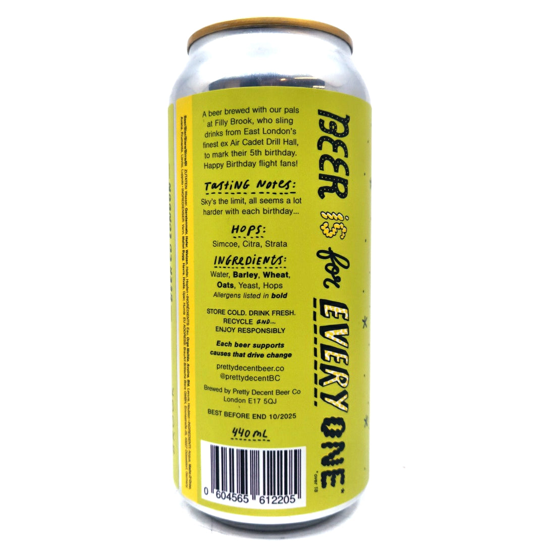 Pretty Decent x Filly Brook Live Fast Fly Young Pale Ale 5% (440ml can)-Hop Burns & Black