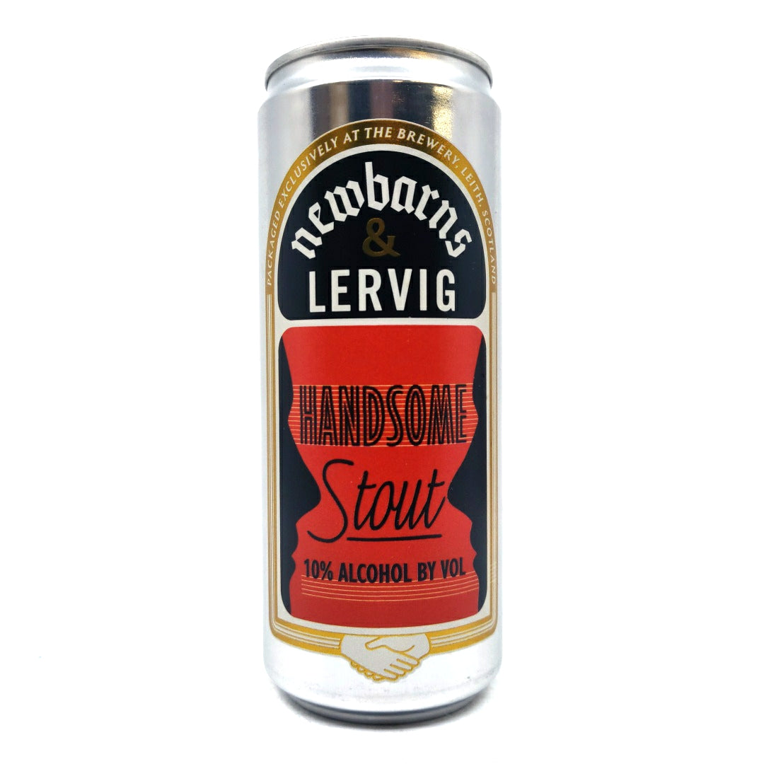 Newbarns x Lervig Handsome Stout 10% (330ml can)-Hop Burns & Black