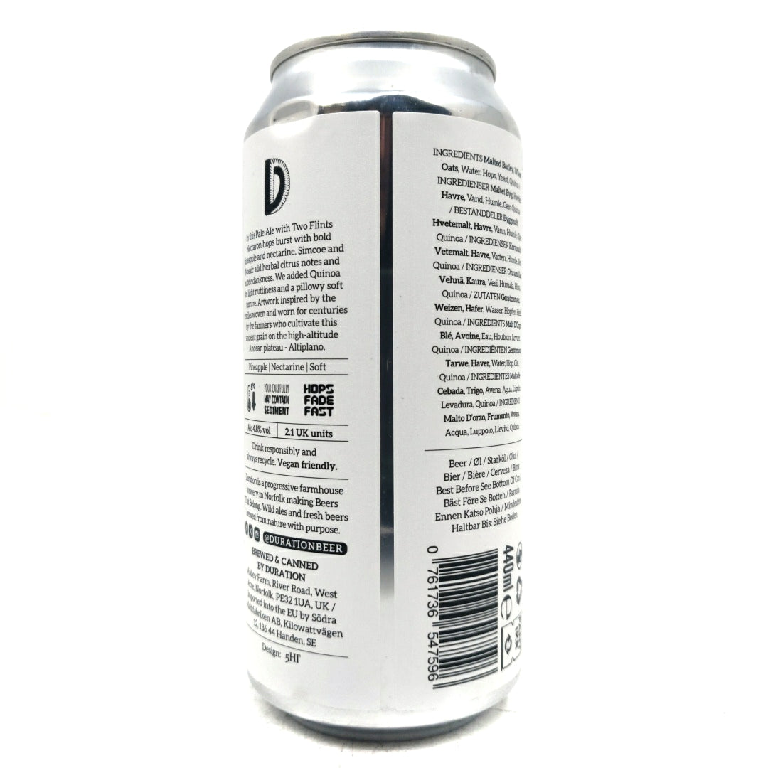 Duration x Two Flints Altiplano Pale Ale 4.8% (440ml can)-Hop Burns & Black