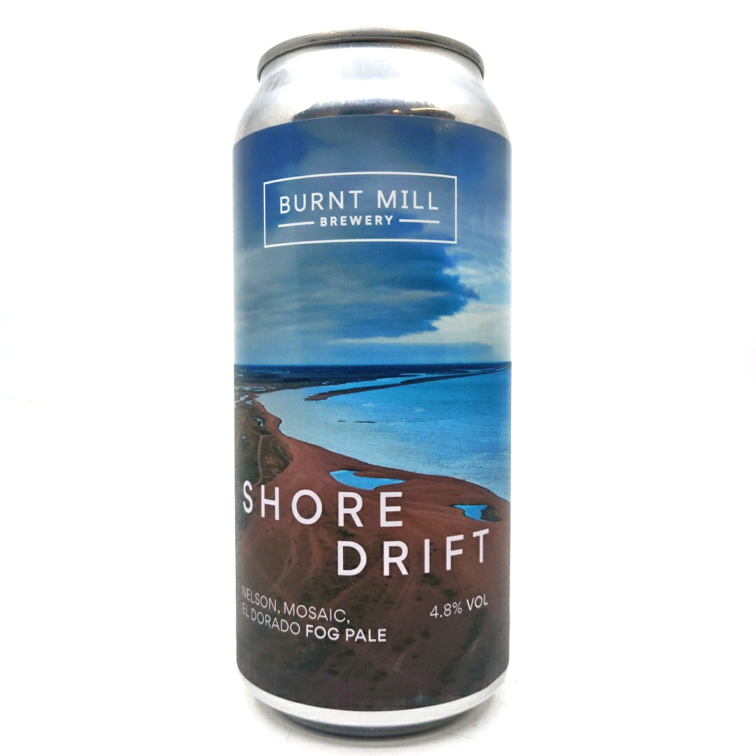 Burnt Mill Shore Drift Fog Pale Ale 4.8% (440ml can)-Hop Burns & Black