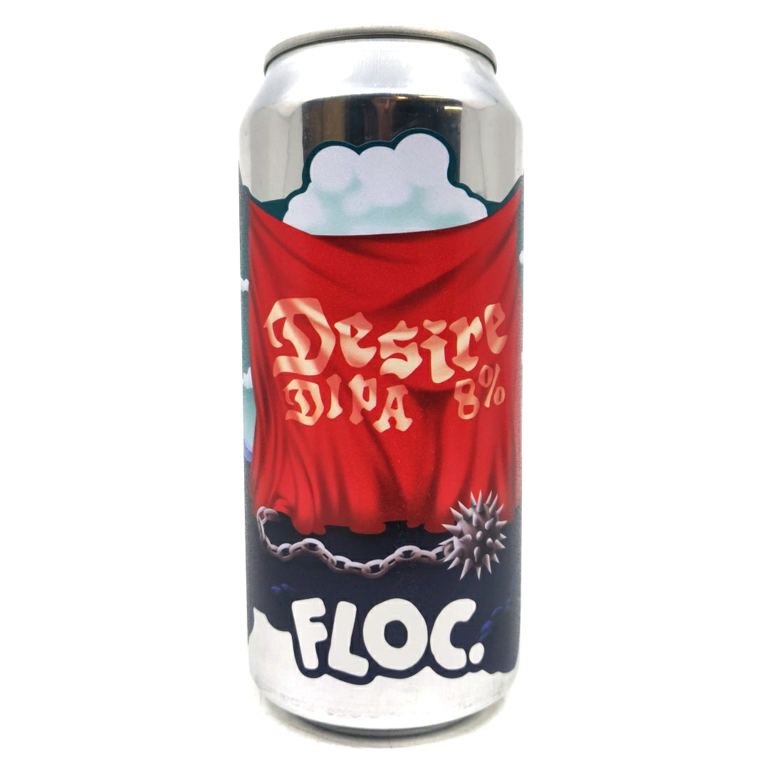 Floc Brewing Desire Double IPA 8% (440ml can)-Hop Burns & Black