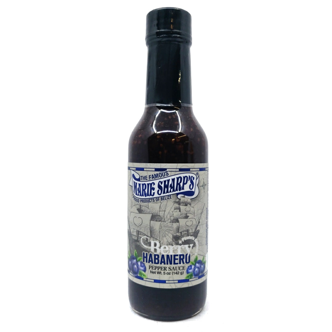 Marie Sharp's Berry Habanero Pepper Sauce (148ml)-Hop Burns & Black