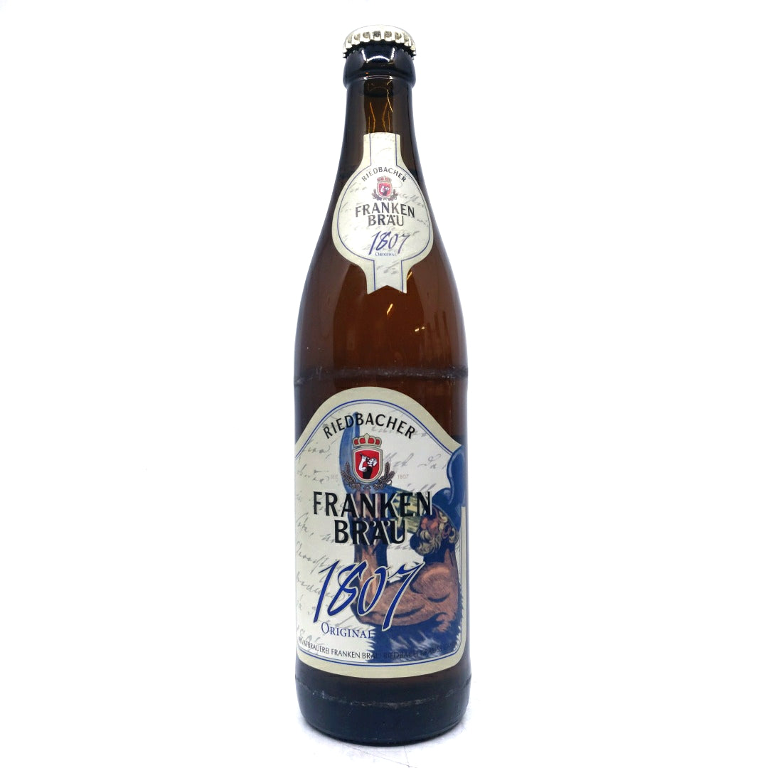 Riedenbacher Frankenbrau 1807 Original 4.9% (500ml)-Hop Burns & Black