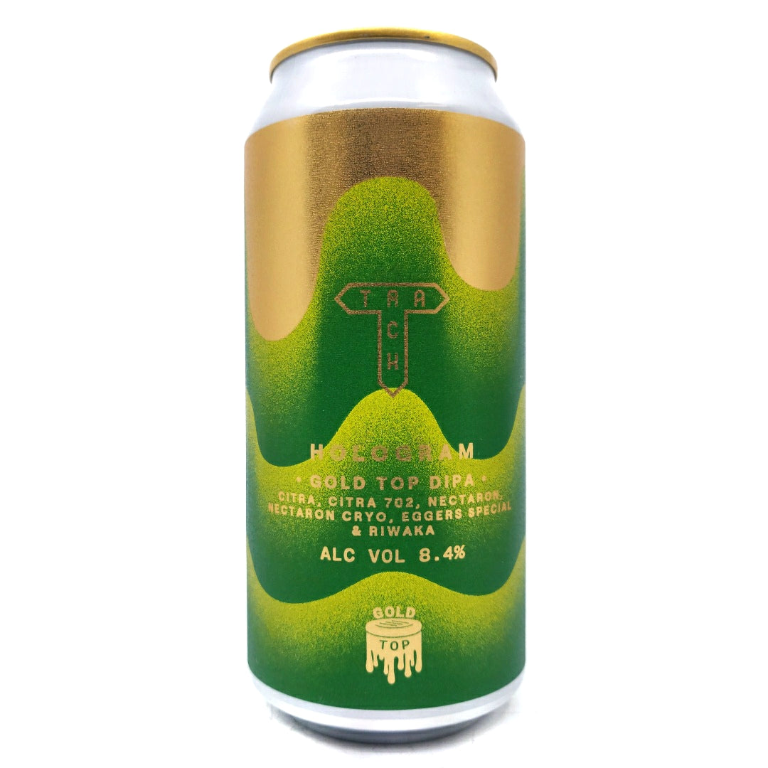 Track Hologram Gold Top Double IPA 8.4% (440ml can)-Hop Burns & Black