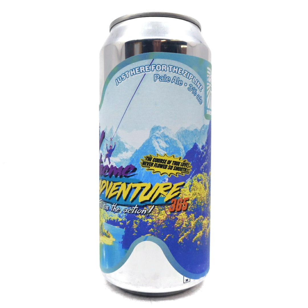 Sureshot Just Here For the Zipline Pale Ale 3% (440ml can)-Hop Burns & Black