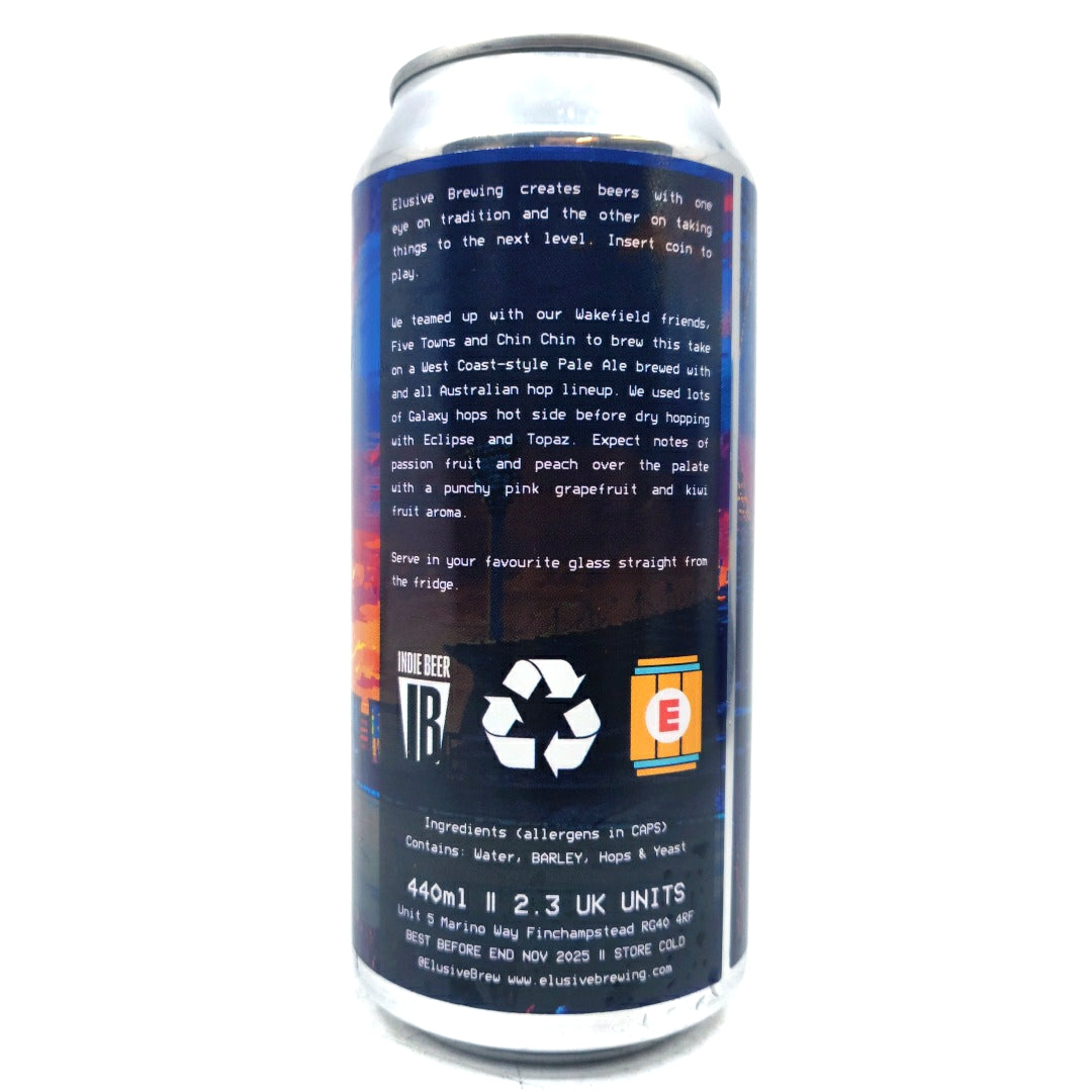 Elusive Brewing Big Dance Pale Ale 5.2% (440ml can)-Hop Burns & Black